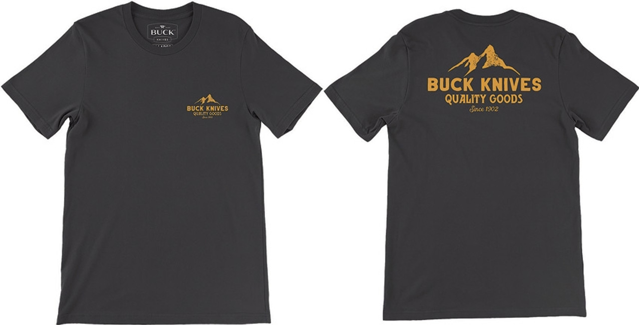 Buck BU12840  Quality Goods Logo T-Shirt, Large