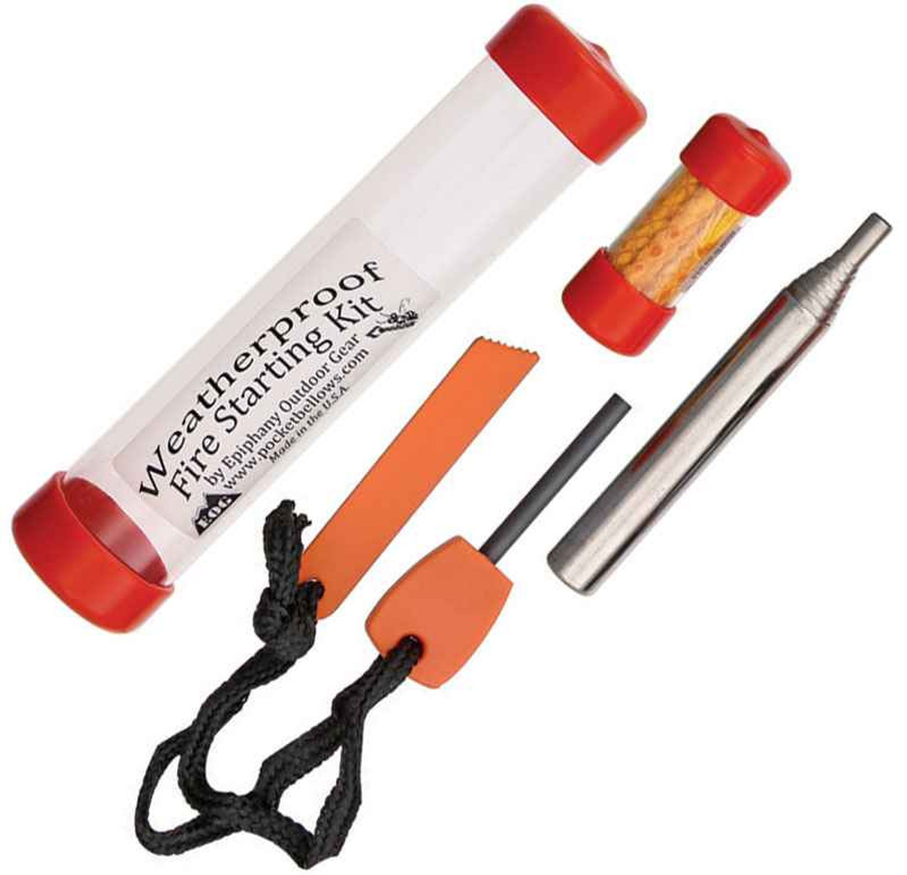 Epiphany Outdoor Gear "Weatherproof" 3-Piece Wet/Dry Weather Fire Starting Kit