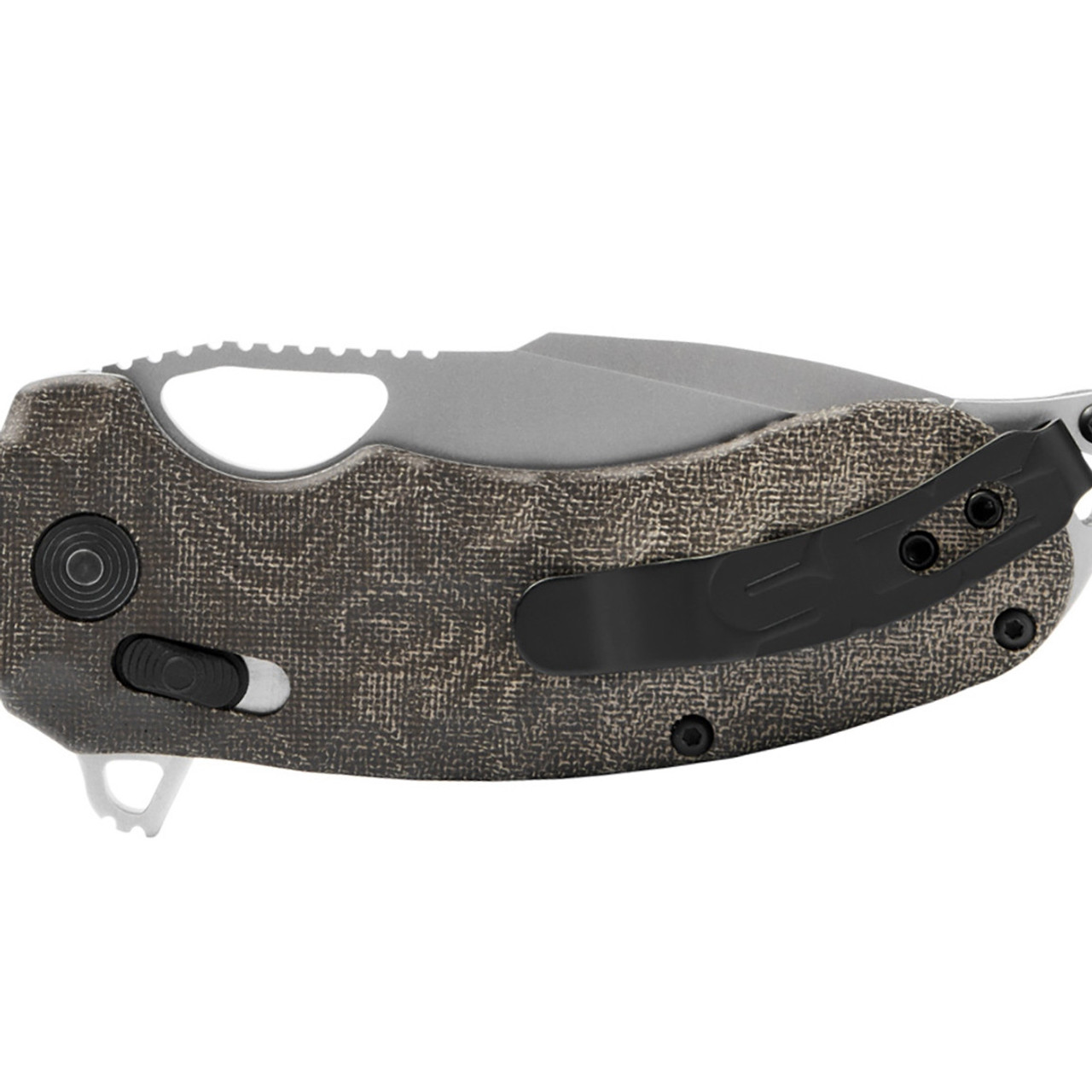 SOG Kiku XR Folding Knife 3.03" CTS XHP Satin Blade,  Natural Linen Micarta Handles