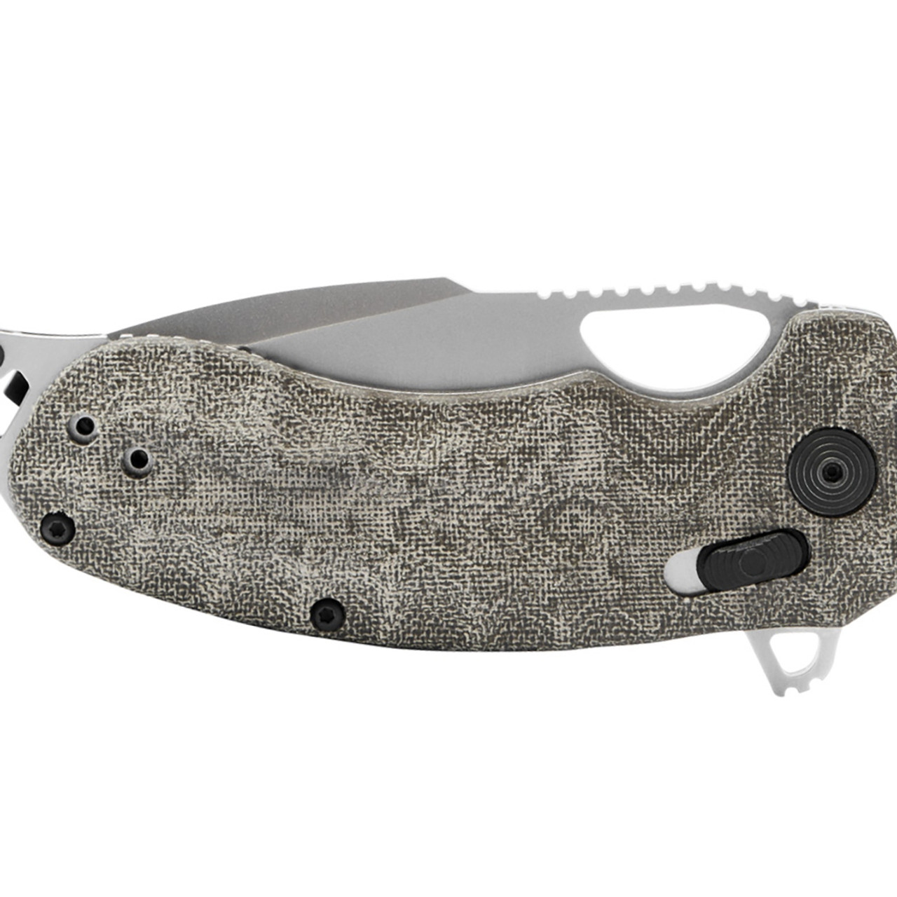 SOG Kiku XR Folding Knife 3.03" CTS XHP Satin Blade,  Natural Linen Micarta Handles