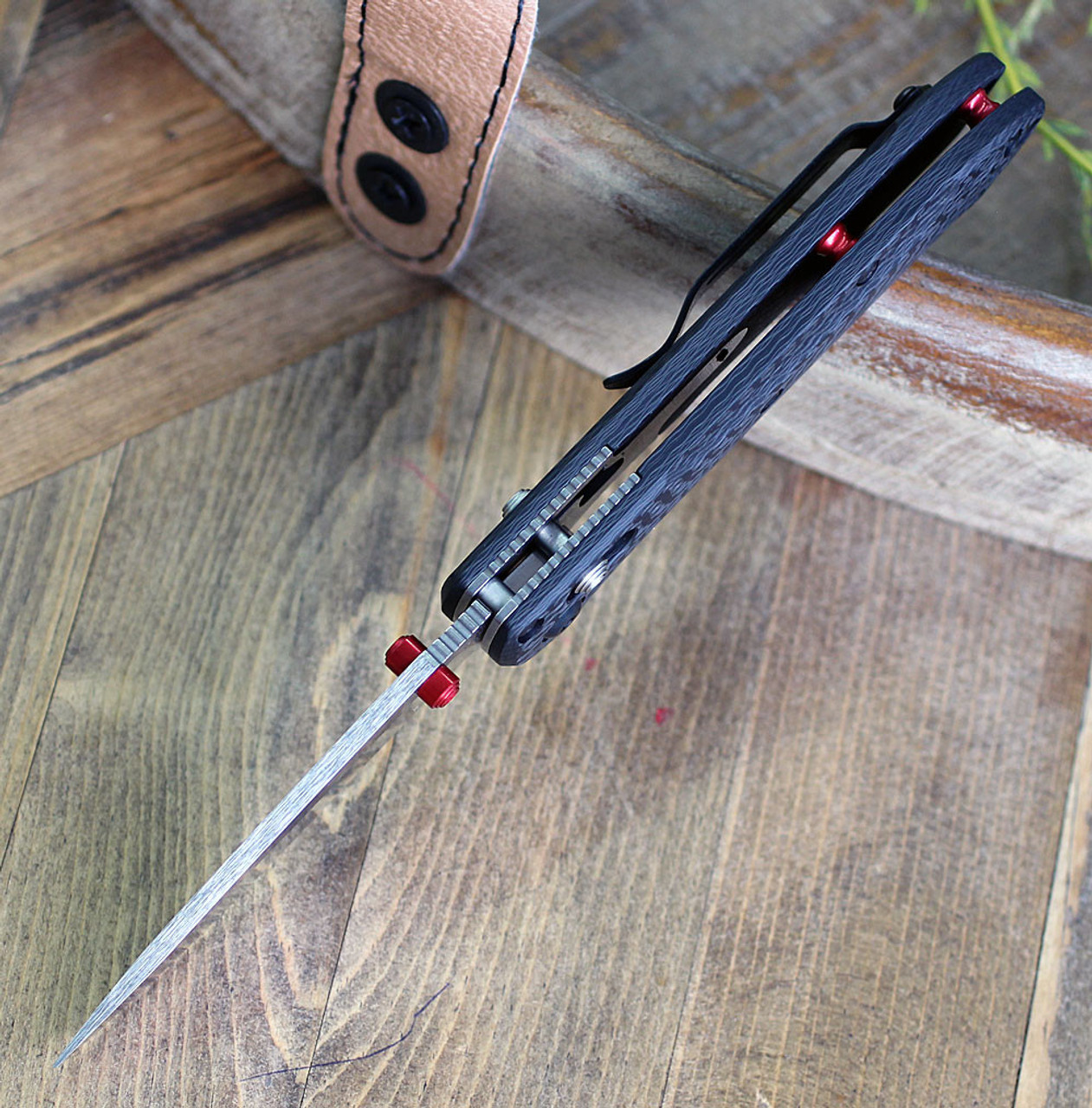 Benchmade 565-1 Mini Freek, 3.0" CPM-S90V Satin Plain Blade, Carbon Fiber Handle