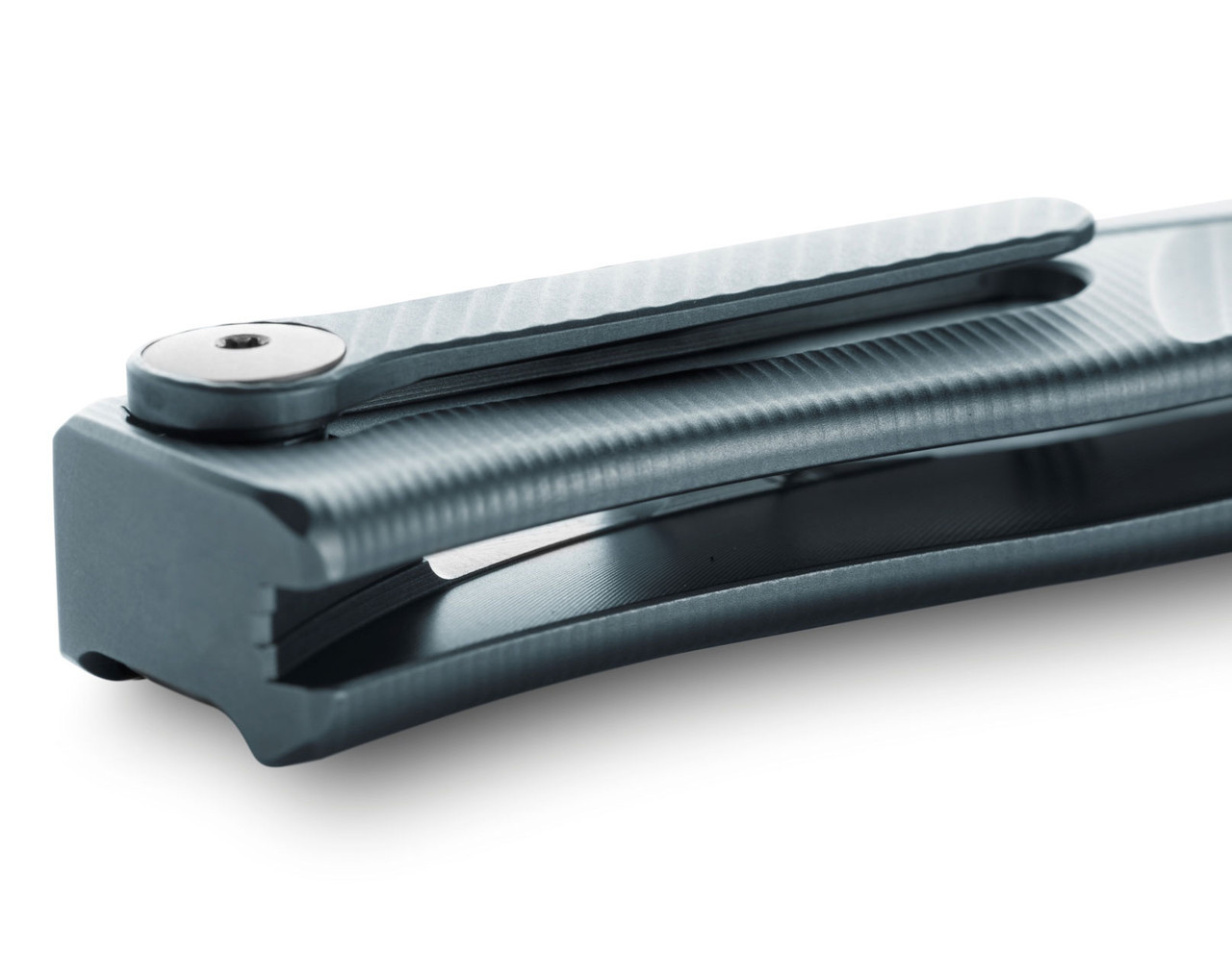 LionSteel Thrill Slip Joint Titanium Blue TLBL, 31.5" M390 Satin Blade, Titanium Handle