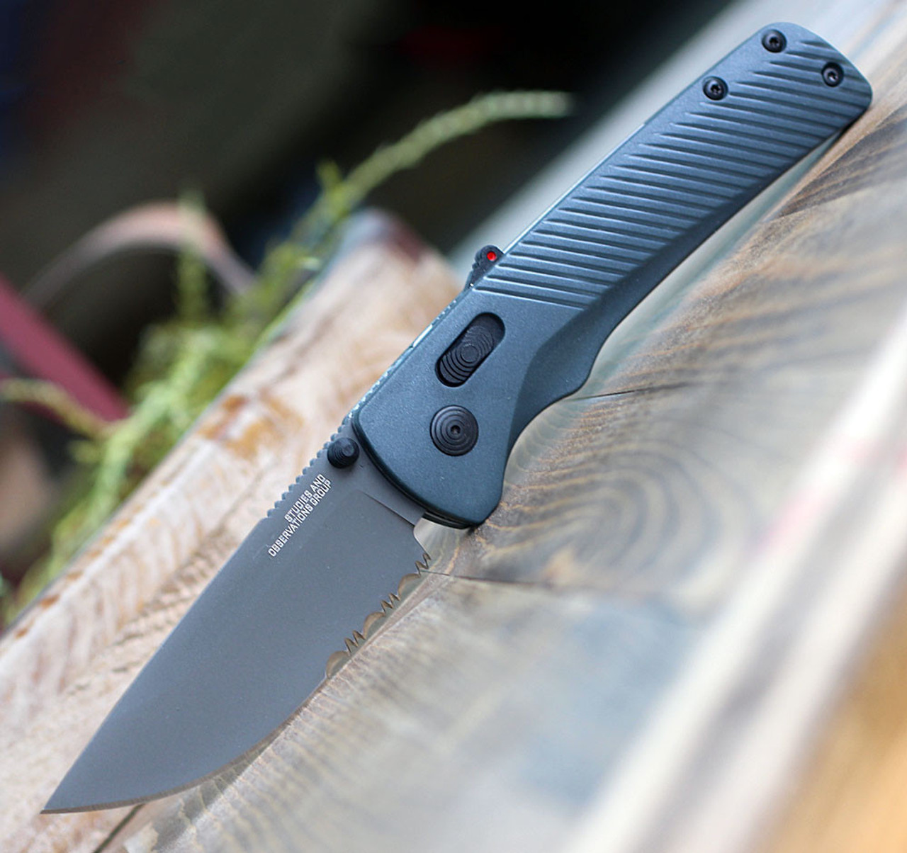 SOG 11108657 Flash MK3 AT-XR 3.45" D2 Partially Serrated Edge, Urban Grey GRN Handles