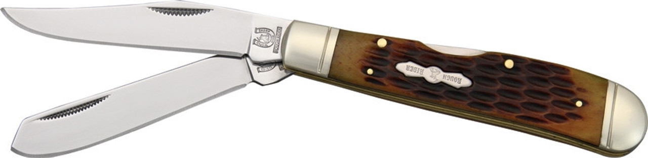 Rough Ryder Trapper, RR1069, Amber Bone