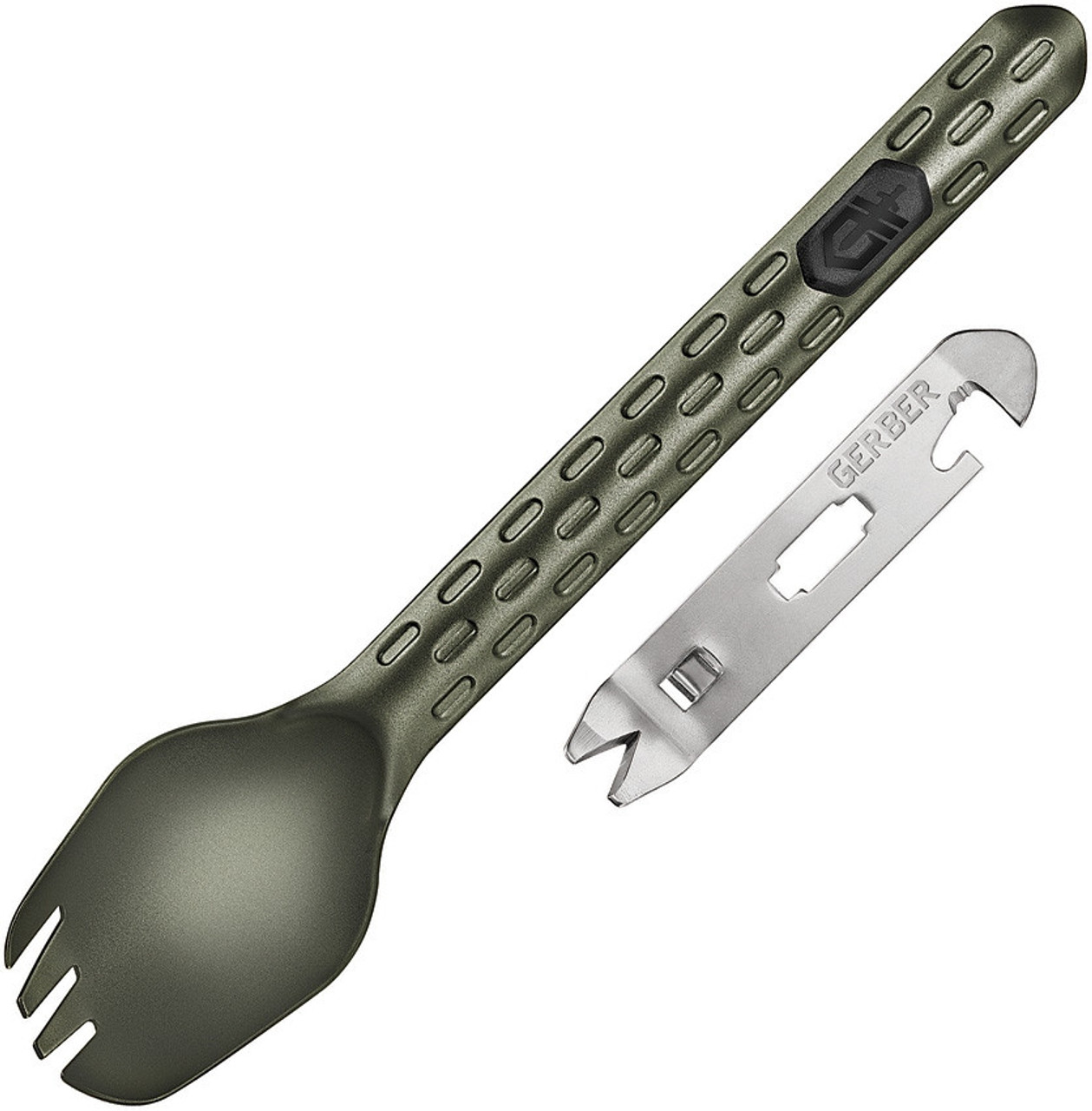 Gerber, Devour, Multi-Fork,  Multi-tool,  spork, camping, freehander, outdoor, Sage Green