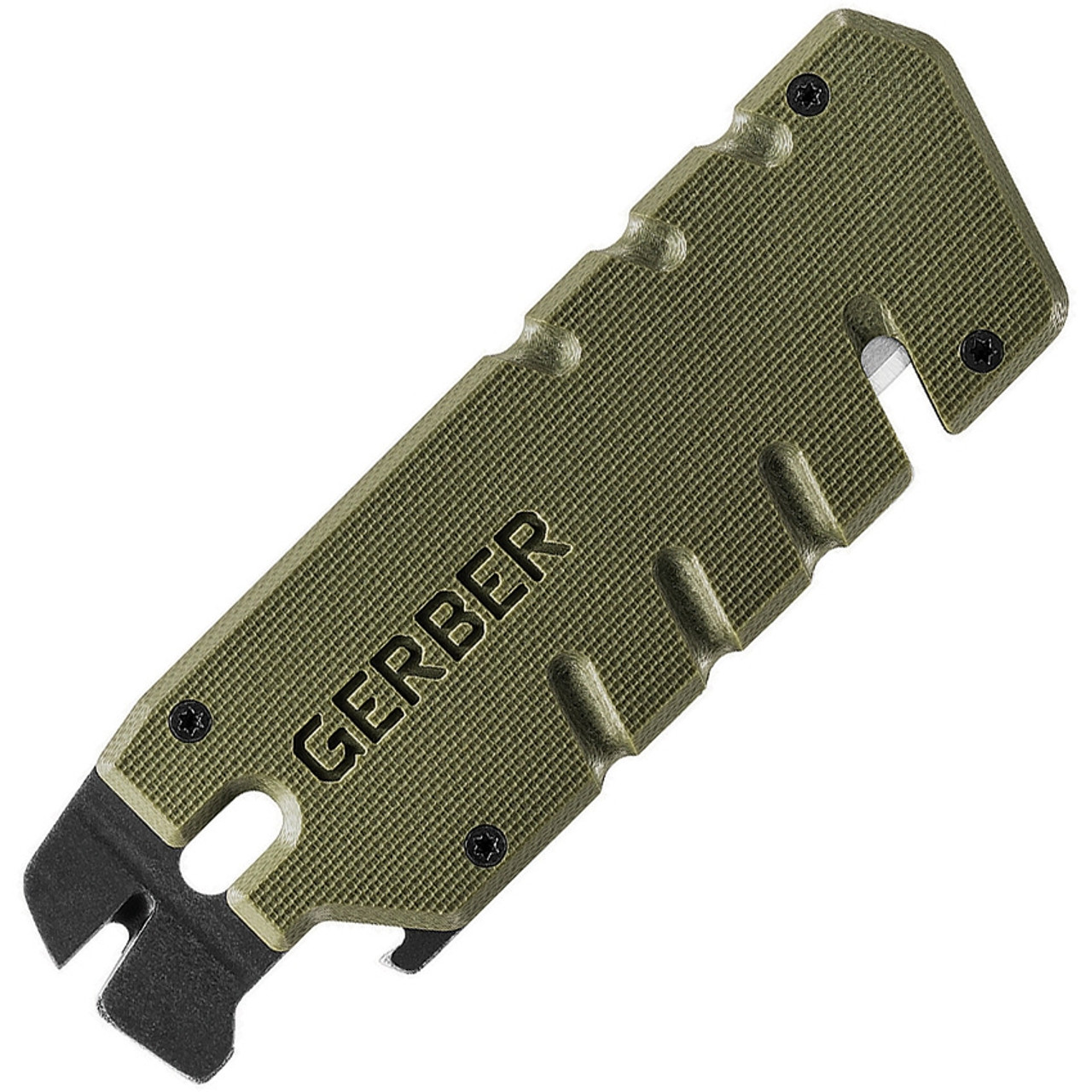 Gerber Gear 31-003739 Prybrid X Navaja de bolsillo con cúter y barra de  palanca, verde