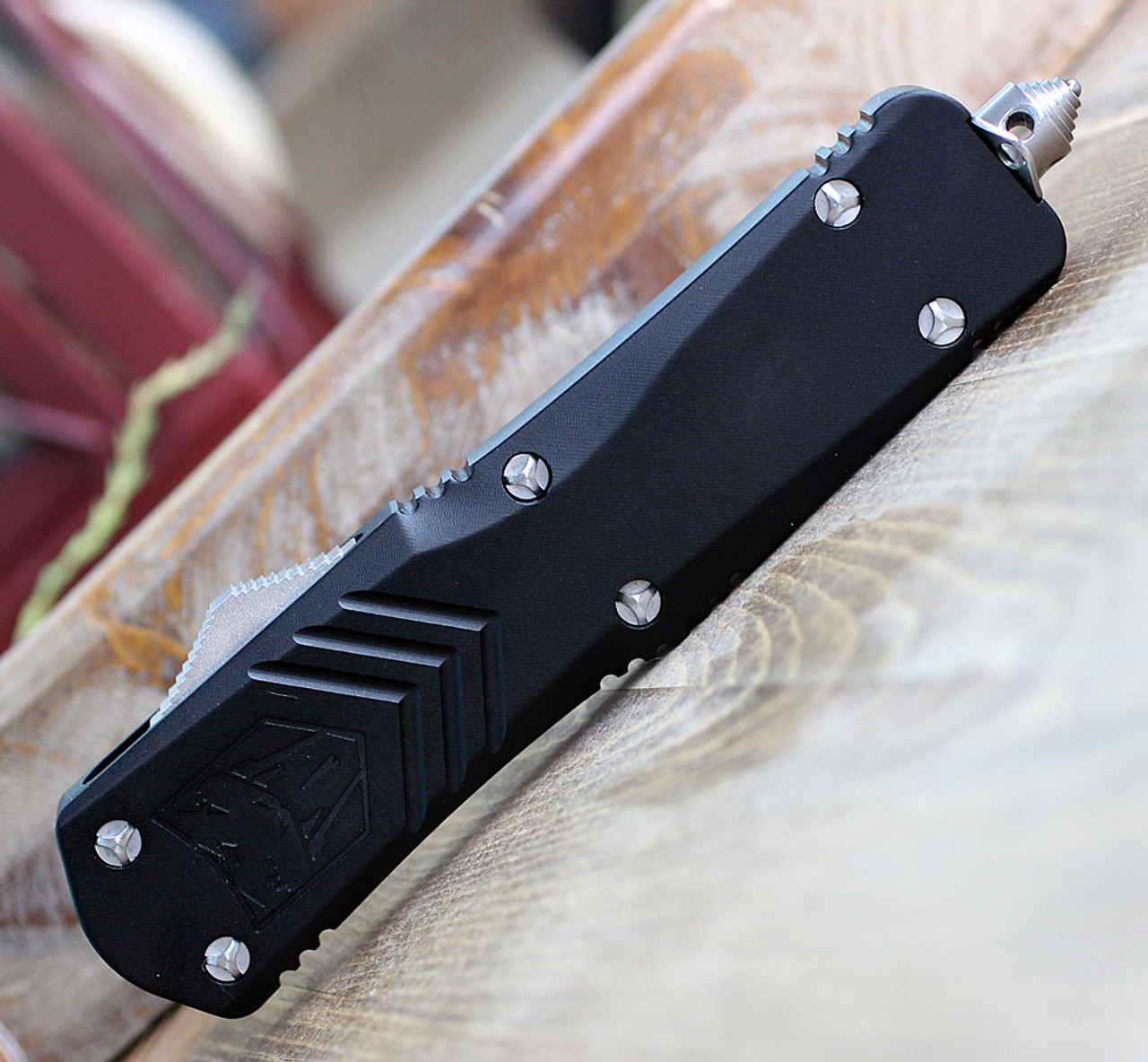 CobraTec Knives LBLKFS-XLWNS Large FS-X Black, 3.50" D2 Steel Wharncliffe Blade, Anodized Aviation Aluminum Handle