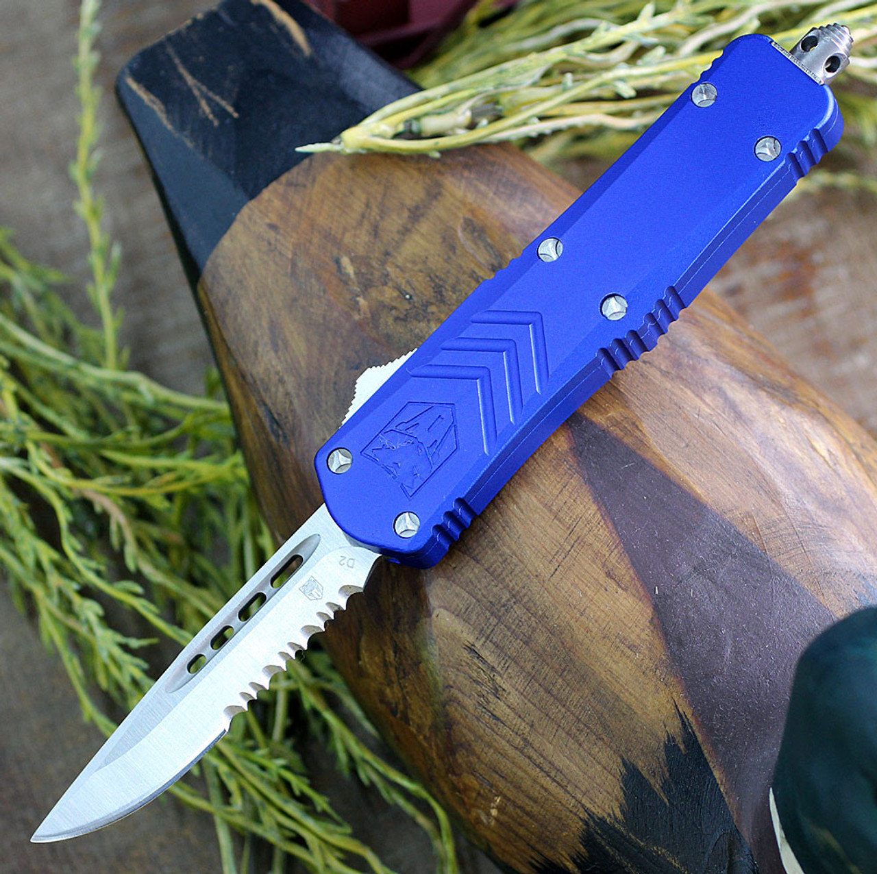 CobraTec Blue FS-X OTF automatic knife, Cobratec FSX