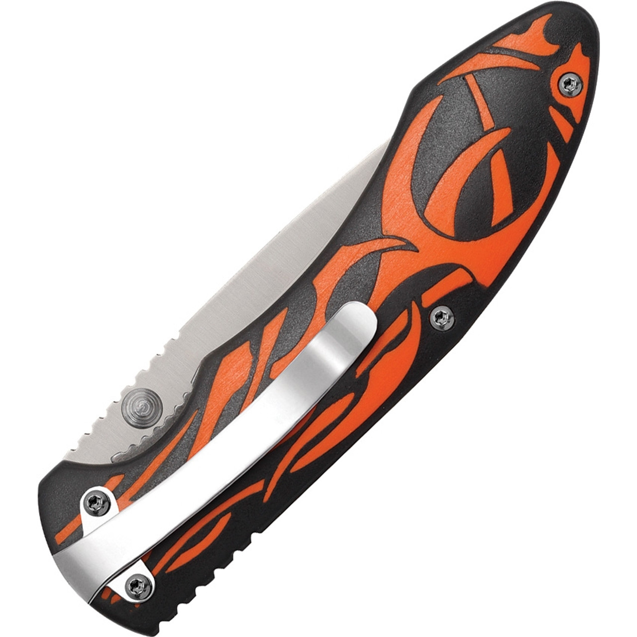 Case Tec X 52119 TF-1 Harley Davidson Linerlock, Orange (T0124.5OR)