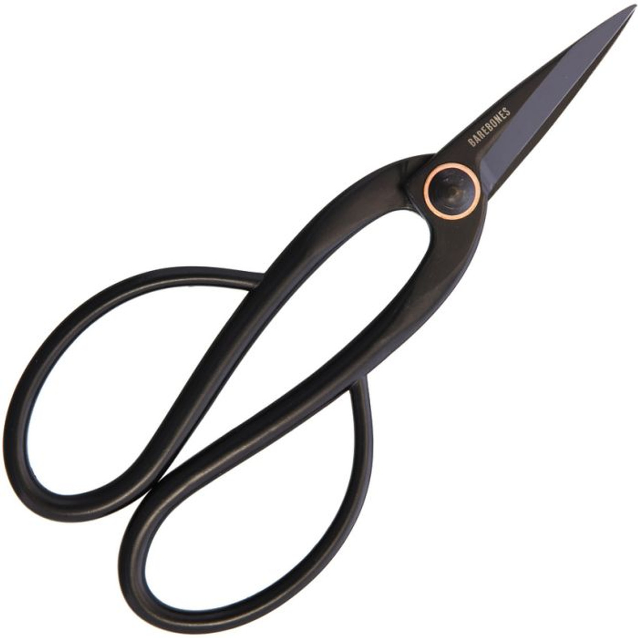 BareBones Living Artisan Trimming Shears (BARE049) 2" Black Stainless Steel Blades, Black Stainless Steel Handle