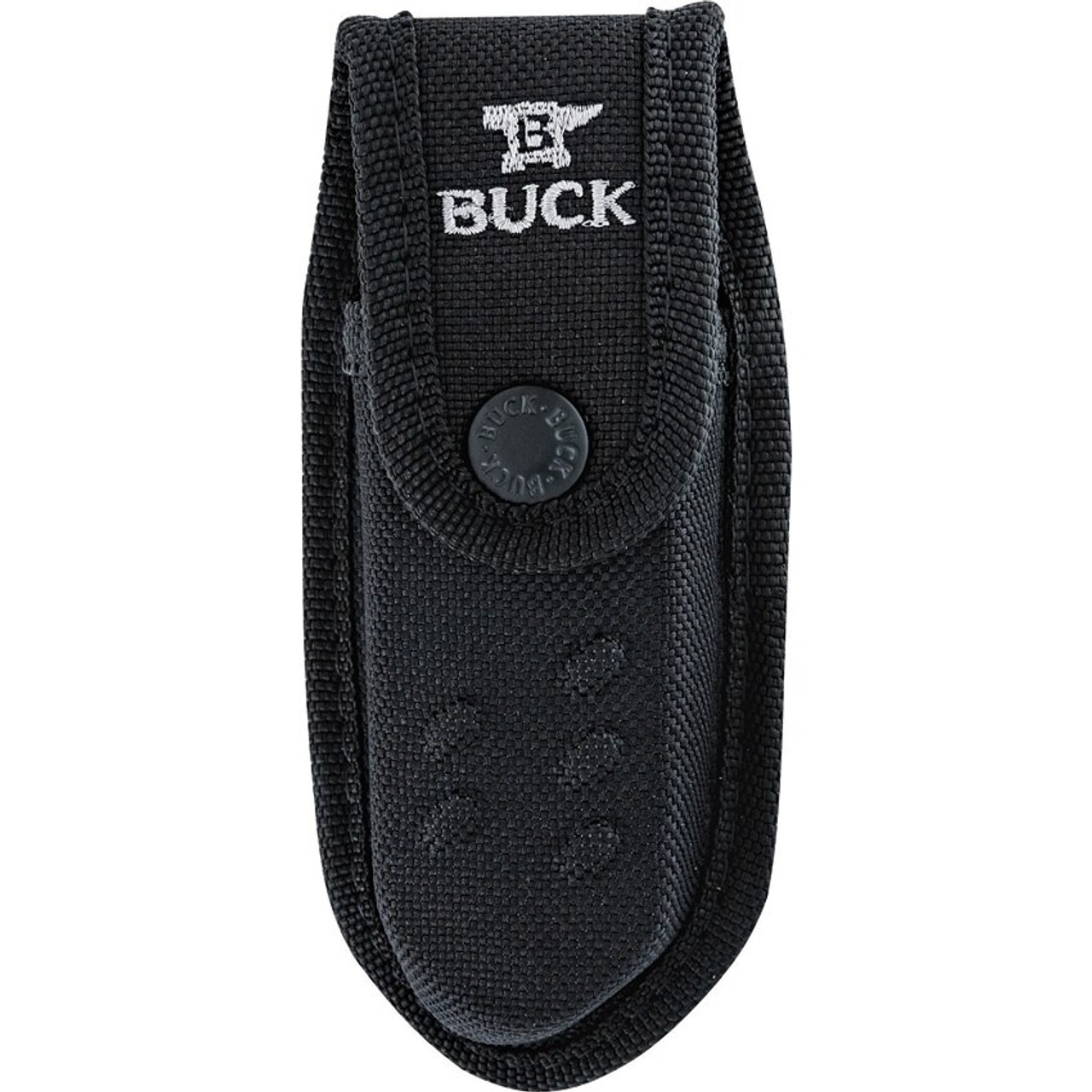 Buck Knives Pursuit Pro (BU659ORS) 3.63" CPM-S35VN Satin Drop Point Plain Blade, Black and Orange Glass Filled Nylon Handle