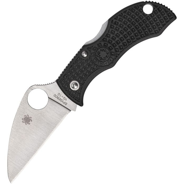 Spyderco Manbug Wharncliffe MBKWP with Black FRN handle and VG-10 blade.