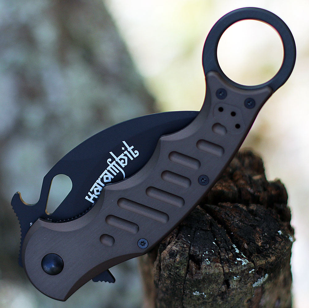 FOX Knives Folding Karambit - Dark Brown Alum. (3.2