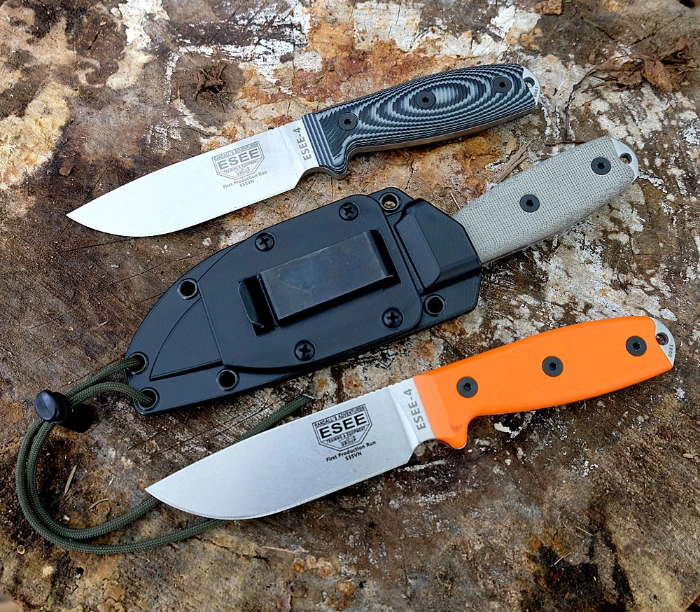 ESEE-4 3D Handle ESEE-4S35V Polymer Sheath Detail View
