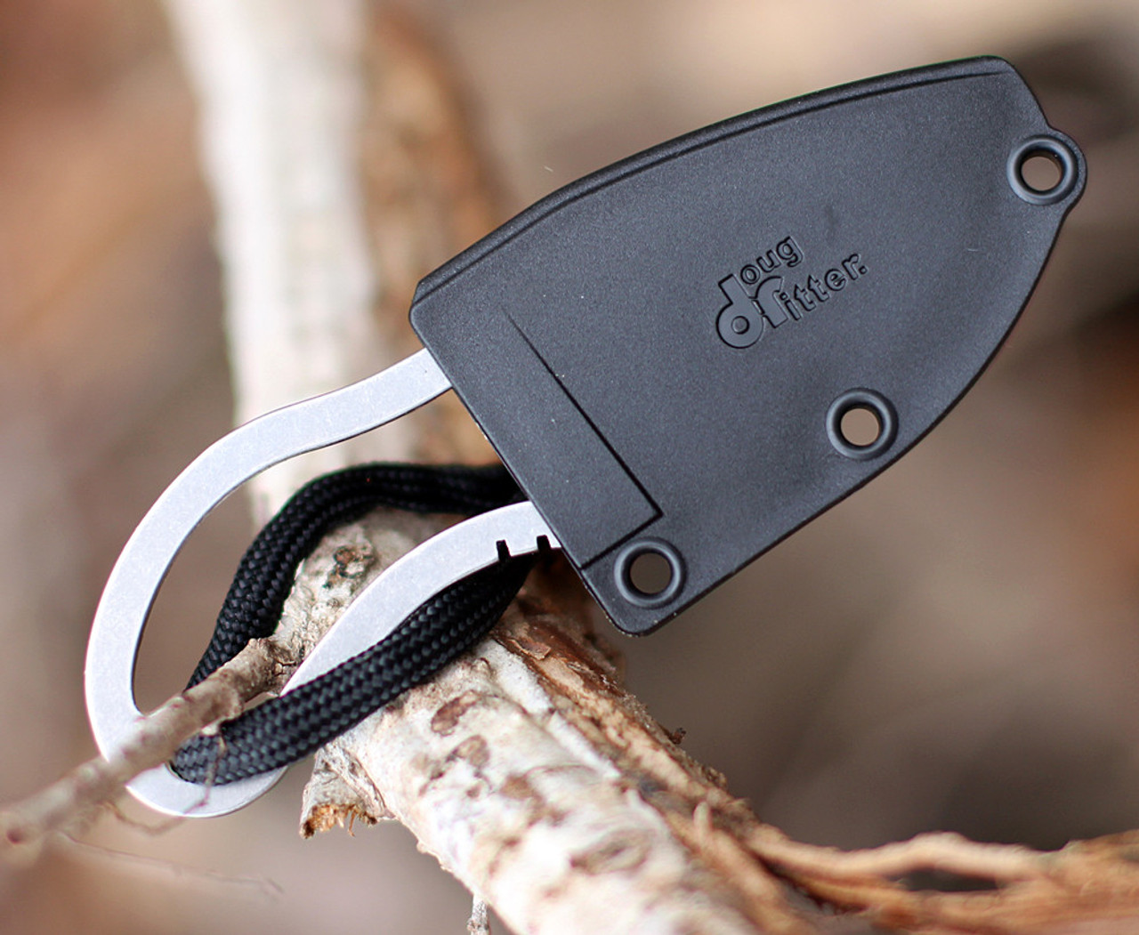 Doug Ritter RSK® Mk5 Survival Knife, 1.75" Stonewashed Fixed Blade, Black Sheath