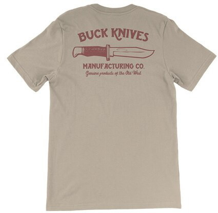 Buck Knives Khaki Buck Knives Co. TShirt, XXL