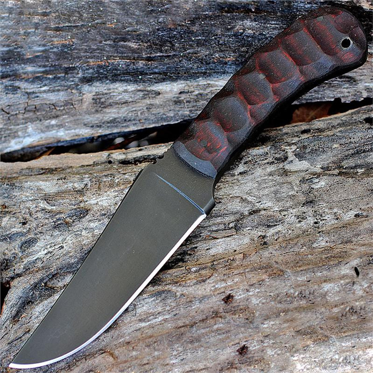Winkler Knives Belt Knife 9.25" Fixed Blade Sculpted Maple Handle