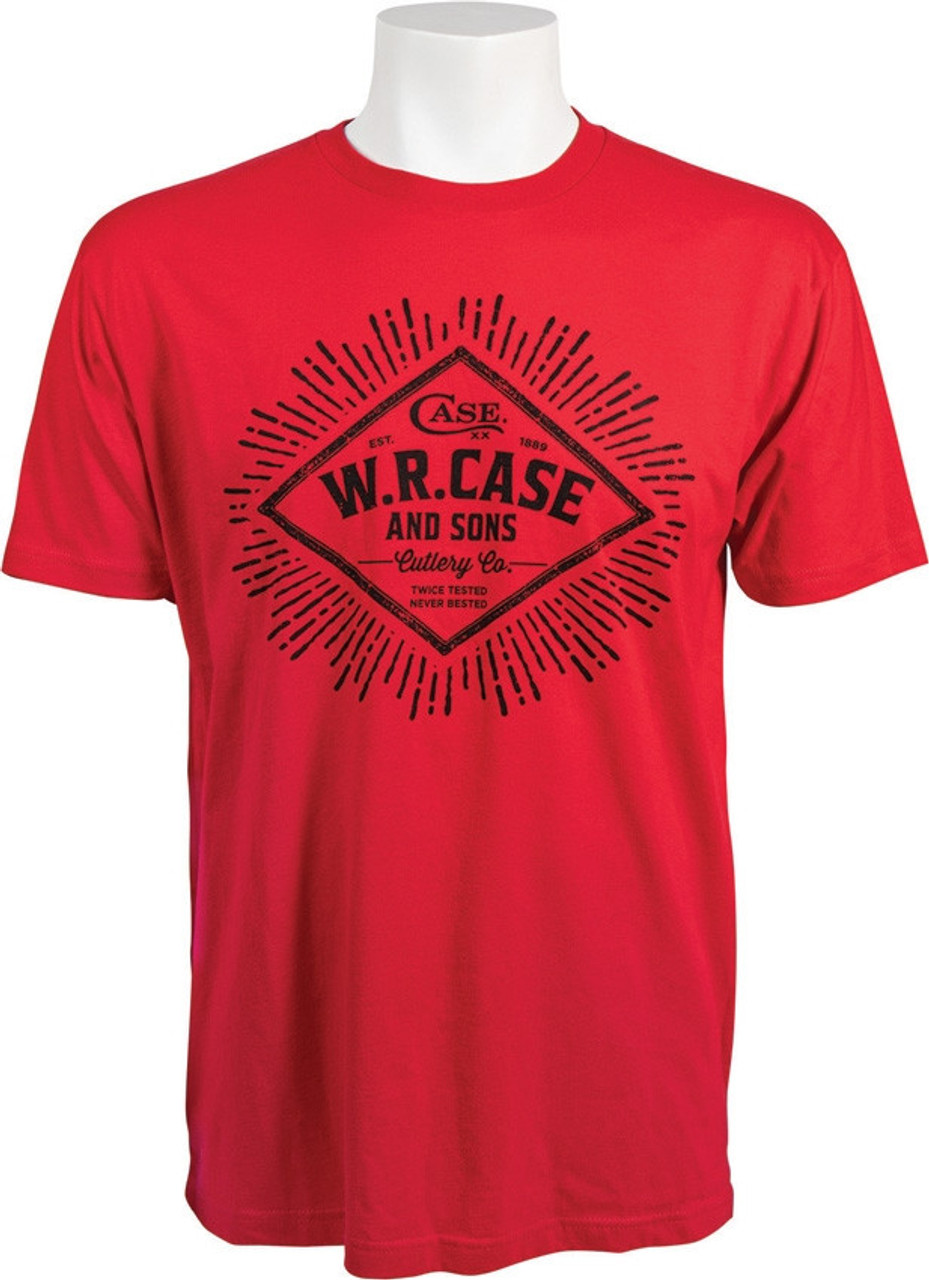 Case, W.R., Case, Sons, Cutlery, Company, Red, T-Shirt, XL, xl , X Large, tee, shirt, 100% Cotton