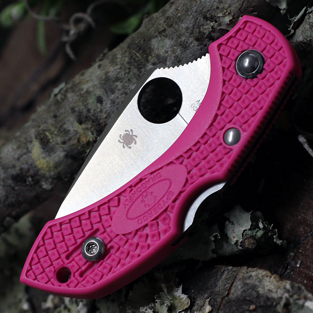 Spyderco Dragonfly 2 Pink Heals C28FPPNSV30V2 with Pink FRN handle and S30V blade.