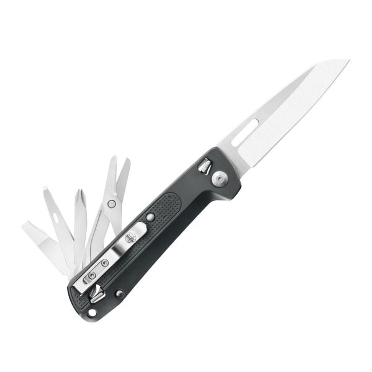 Leatherman Free K4 (832664), 3.3" 420HC SS Plain Blade, 9 Tools, Gray Aluminum Handle