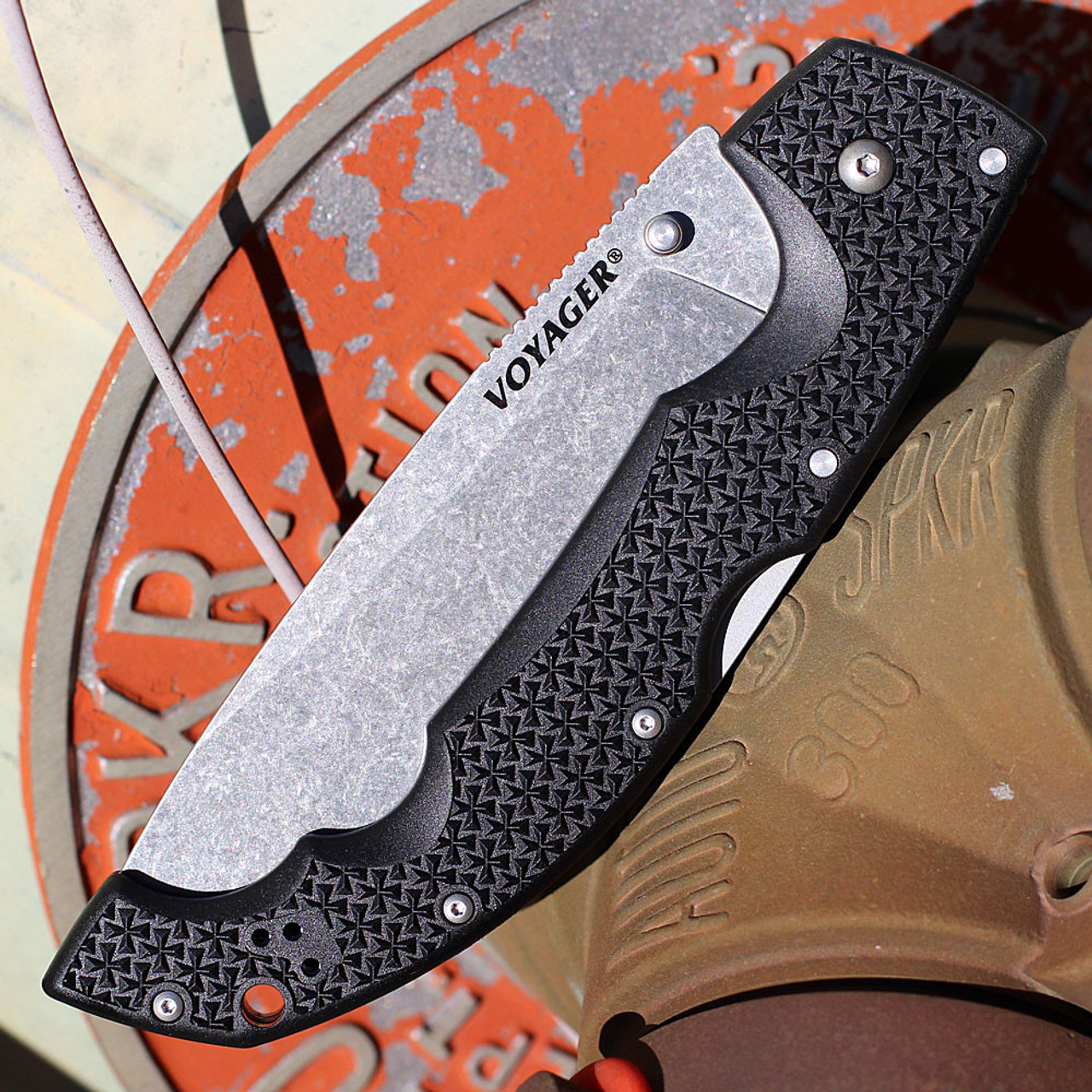 Cold Steel XL Voyager -  Black Griv-Ex  (5.5" AUS10A) CS-29AXB