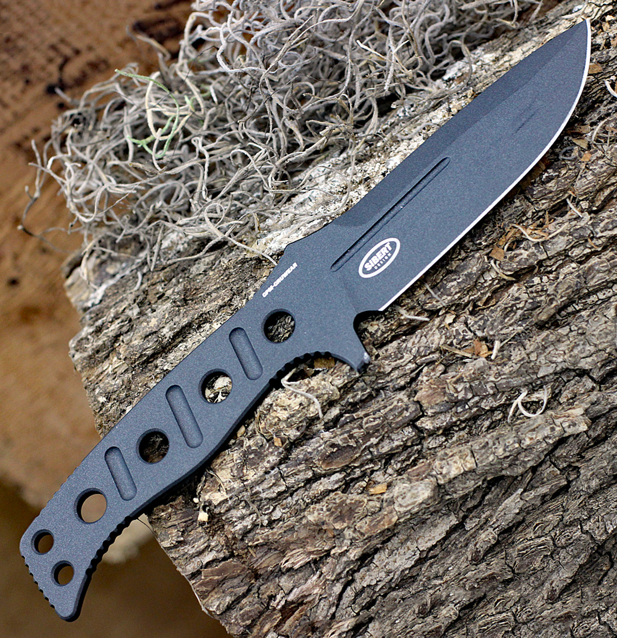 Benchmade 375BK-1 Fixed Adamas, 4.20"CPM-CruWear Cobalt Black Plain Blade, Black CPM CruWear Handle w/ Sheath