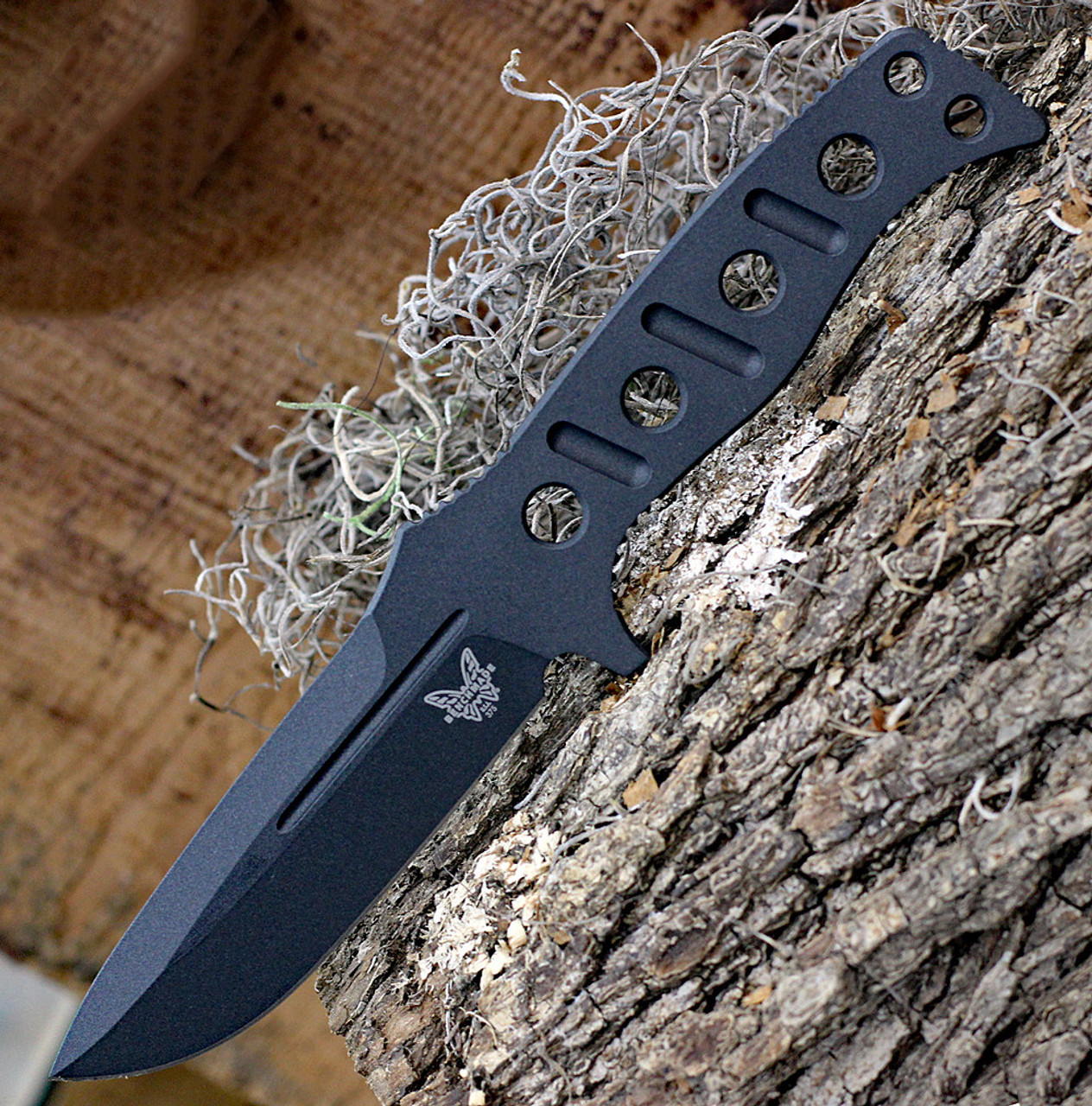 Benchmade Fixed Adamas 375BK-1 knife 4.20 inch CruWear Cobalt Black blade