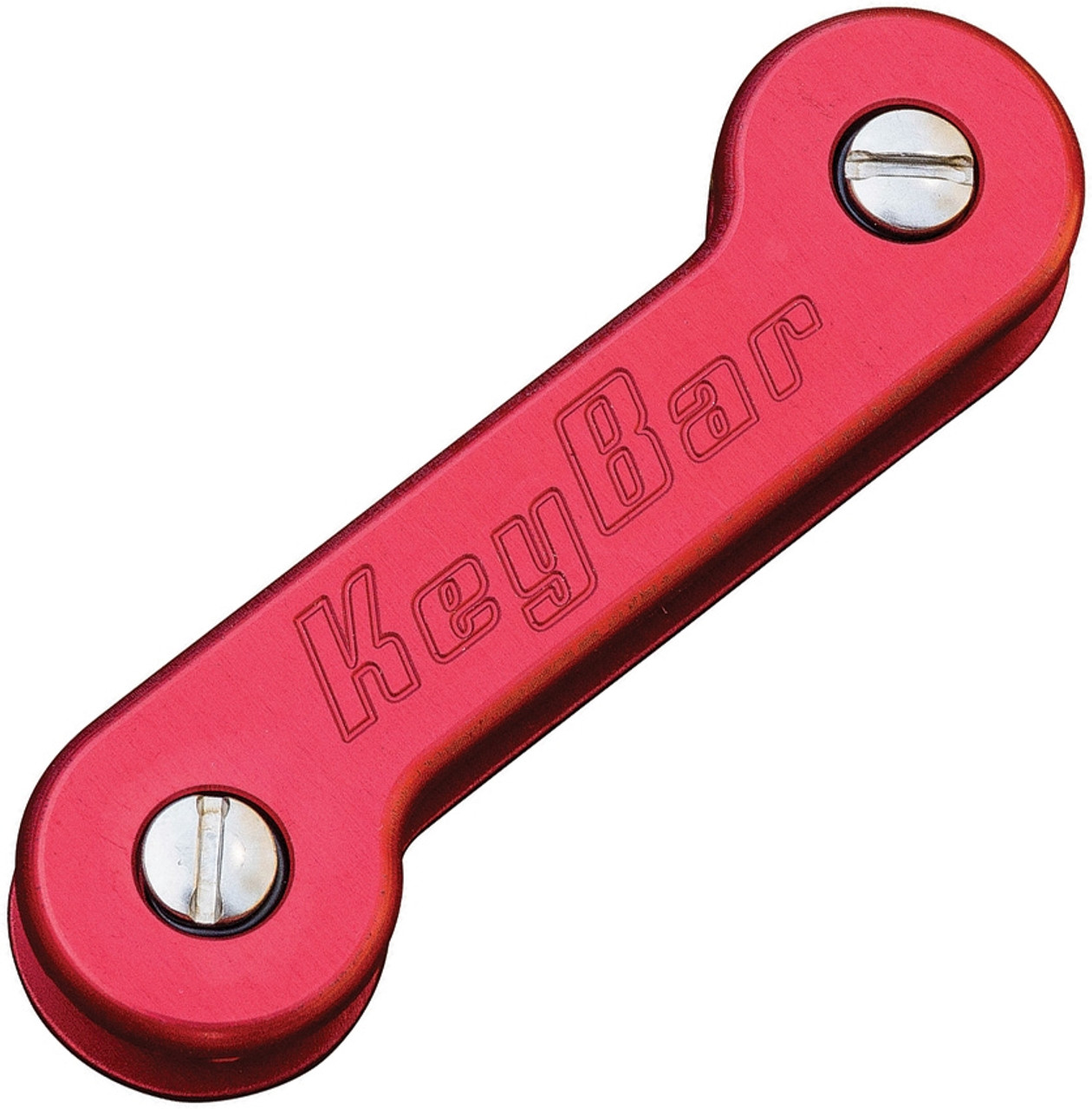 KeyBar Anodized Aluminum Red - Key Holder/Organizer (Holds up to 12 Keys)