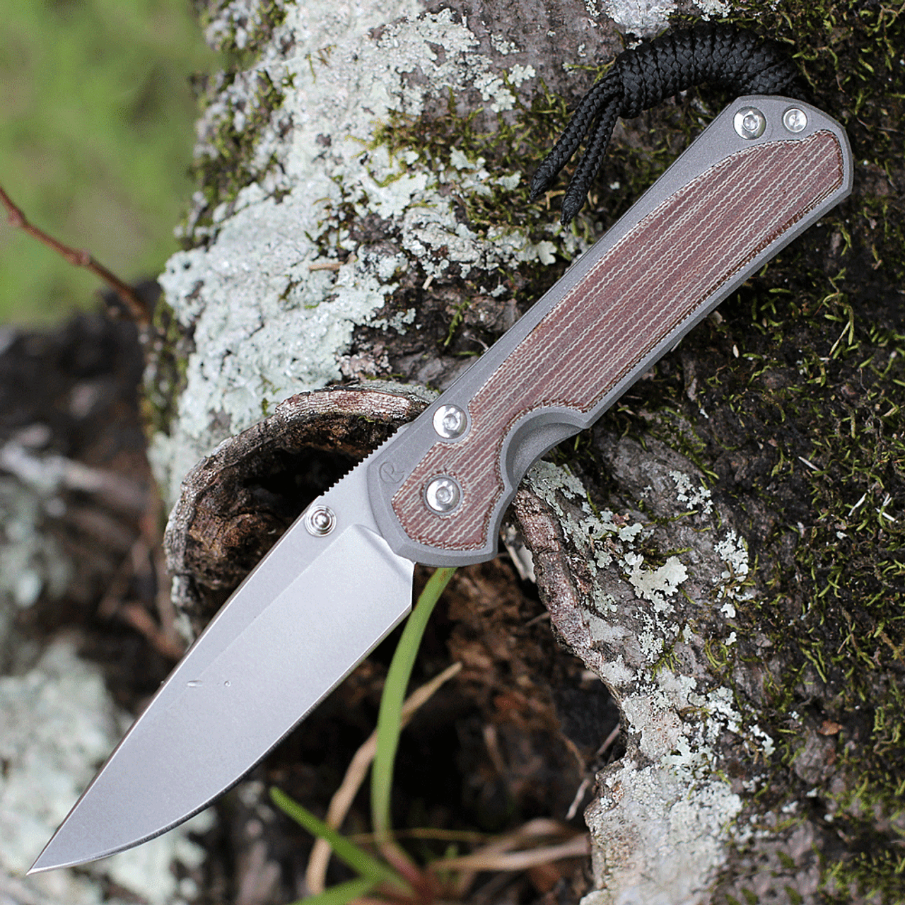Chris Reeve Small Sebenza 31,  2.99" S45VN Drop Point, Natural Canvas Micarta Inlays(S31-1212)