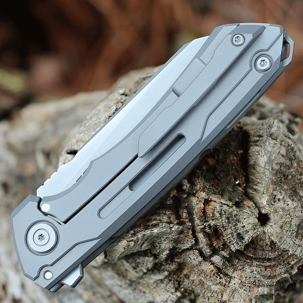 WE Knife Mini Buster  - Gray Ti (3.5" CPM-20CV Bead Blast) 2003A