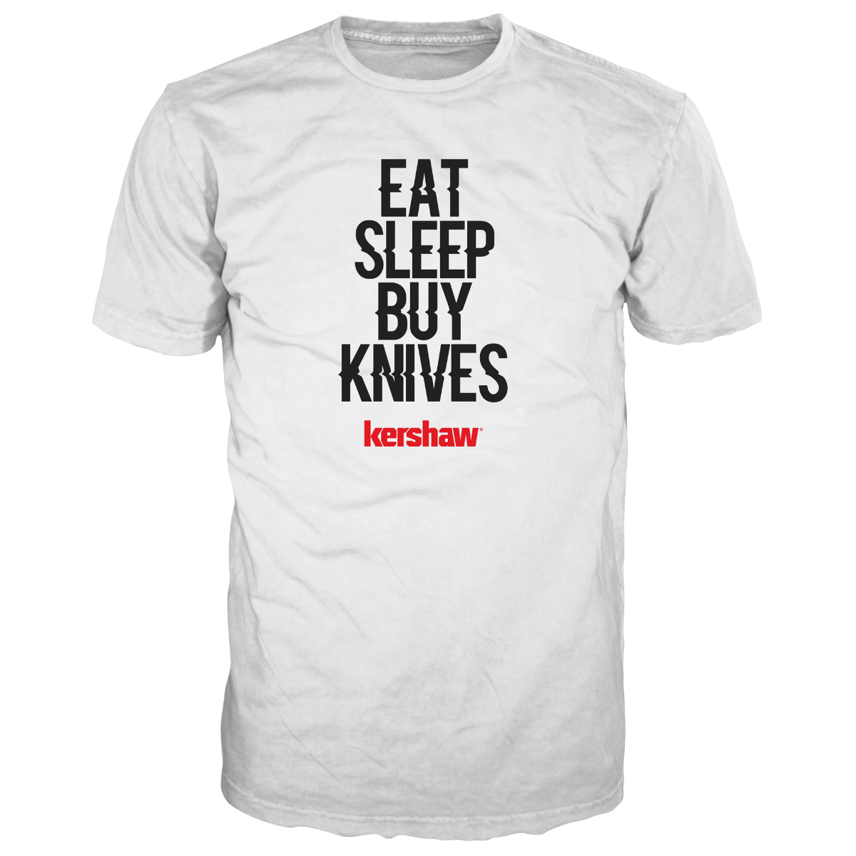 Kershaw "East Sleep Buy Knives" 2021 White T-Shirt, large