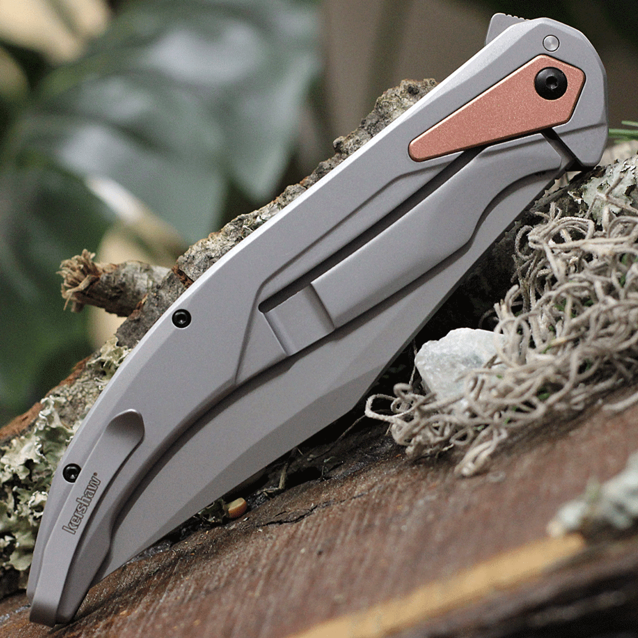 Kershaw Strata XL 2077, 5.4" D2 Steel Bead-blasted Blade, Black G-10/ Stainless Steel Handle