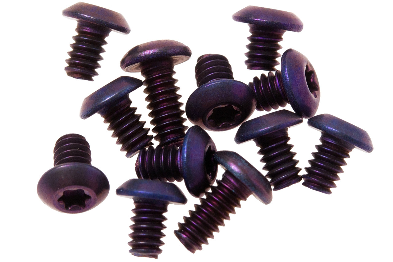 Flytanium Purple Titanium Body Screws (Set of 12) - for Benchmade Bugout