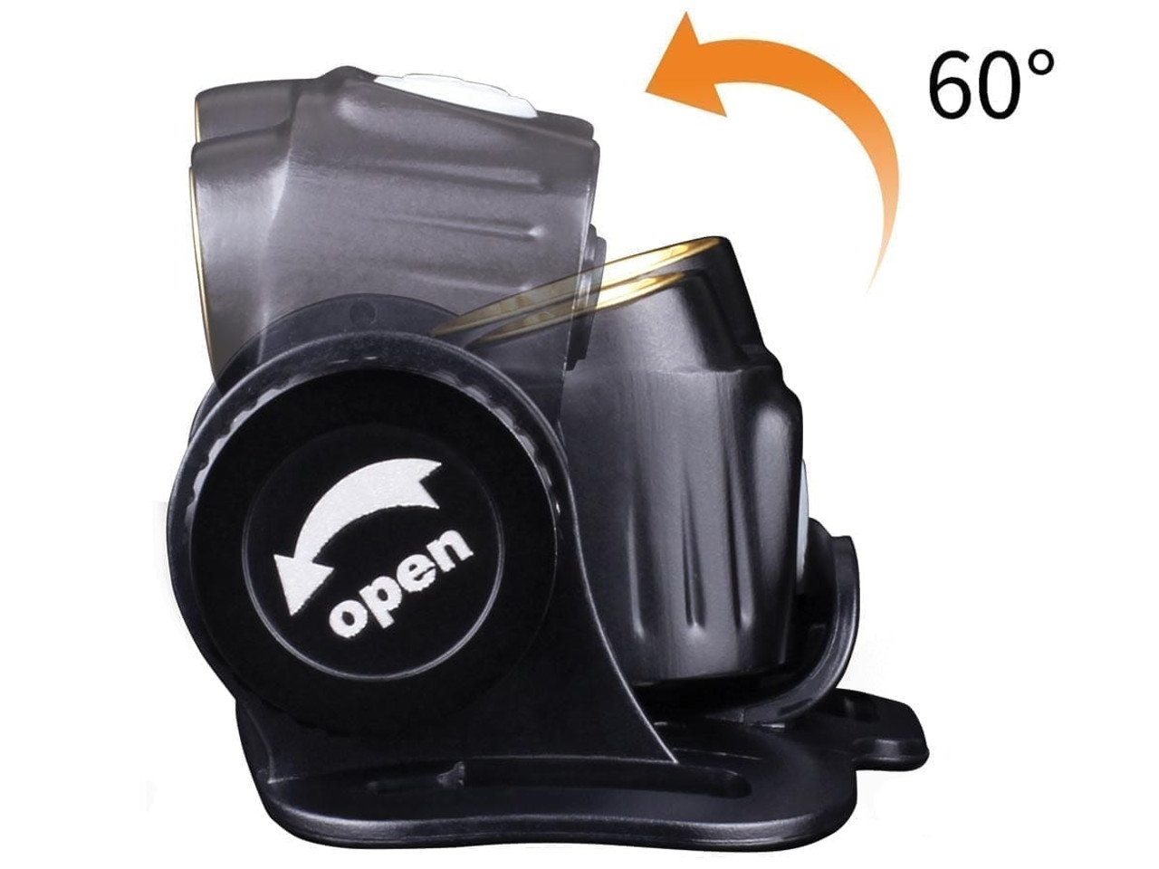 Fenix HM65R Black Rechargeable Trail Running Headlamp, 1400 Lumens