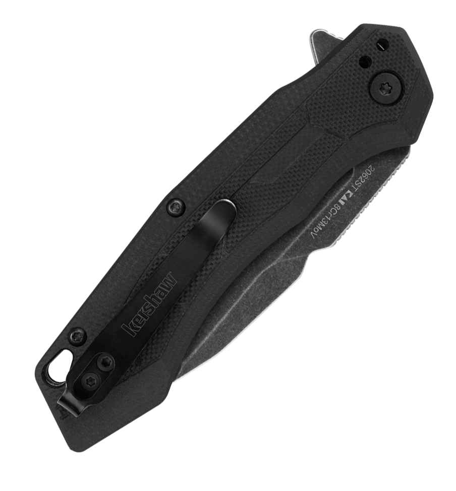 Kershaw Analyst showing the four-position deep-carry pocket clip.