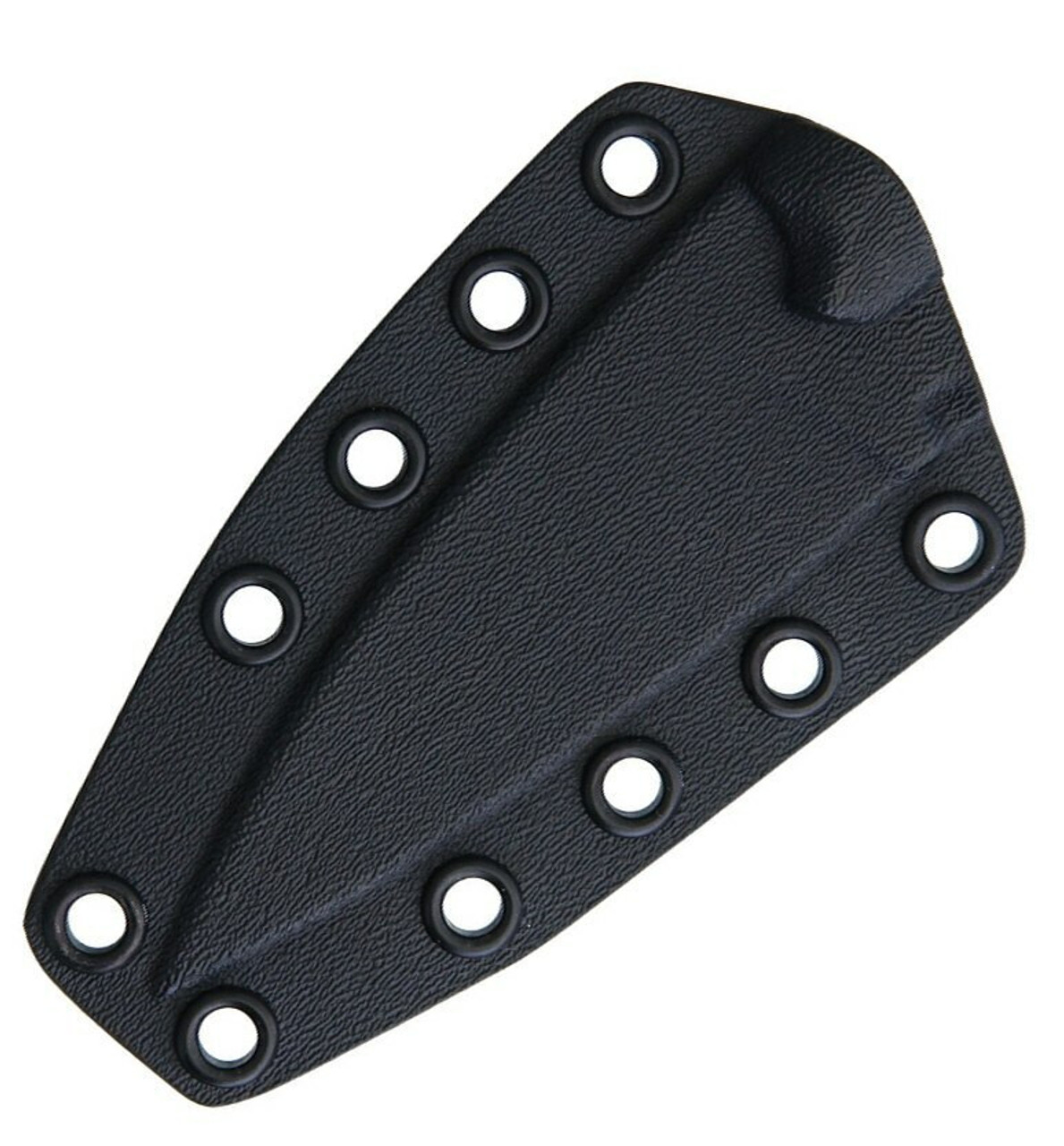 Bastinelli Creations SIN Fixed Blade BAS215, 3.5" N690Co Black Stonewashed Blade, Black Milled G-10 Handle, Kydex Sheath