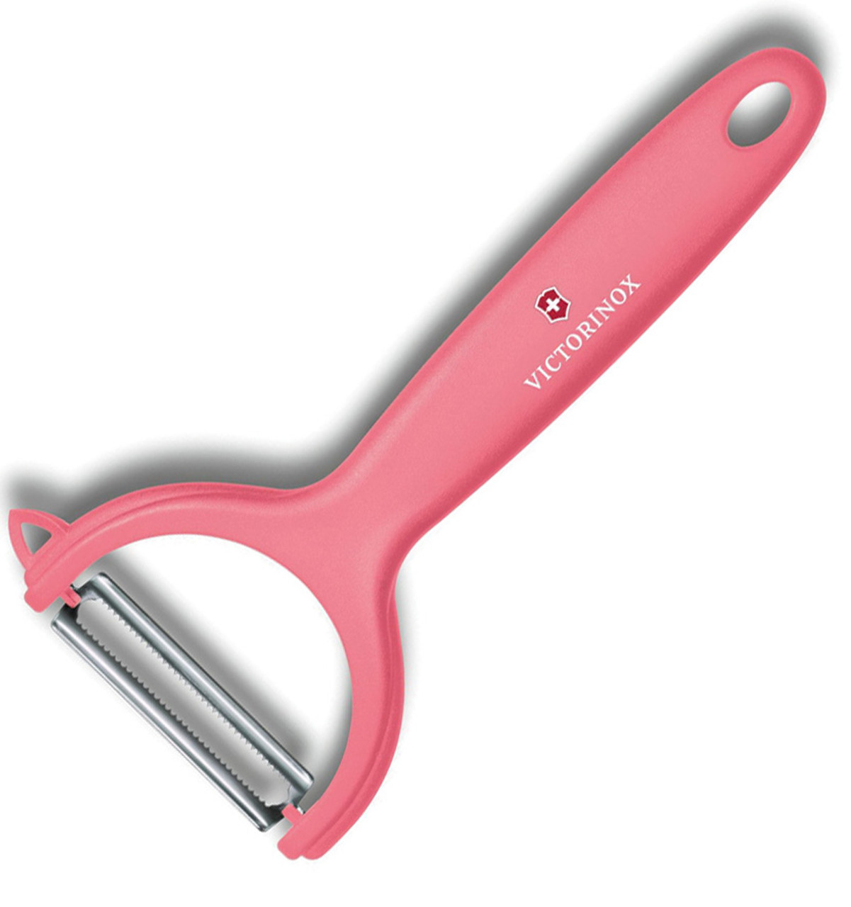 Victorinox Swiss Classic Tomato & Kiwi Peeler, Stainless Steel Satin Plain  Blade, Pink Polypropylene Handles