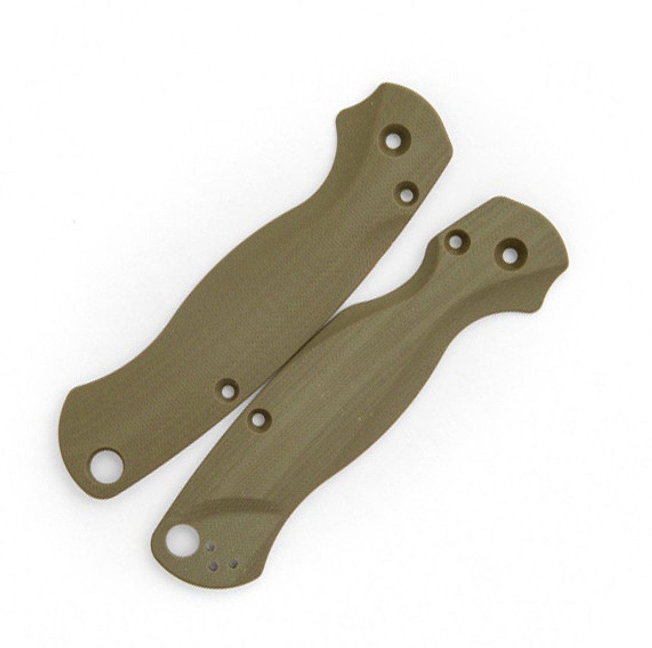 Flytanium Lotus OD Green G-10 Scales - for Spyderco Paramilitary 2 Knife, fly-814, pm2