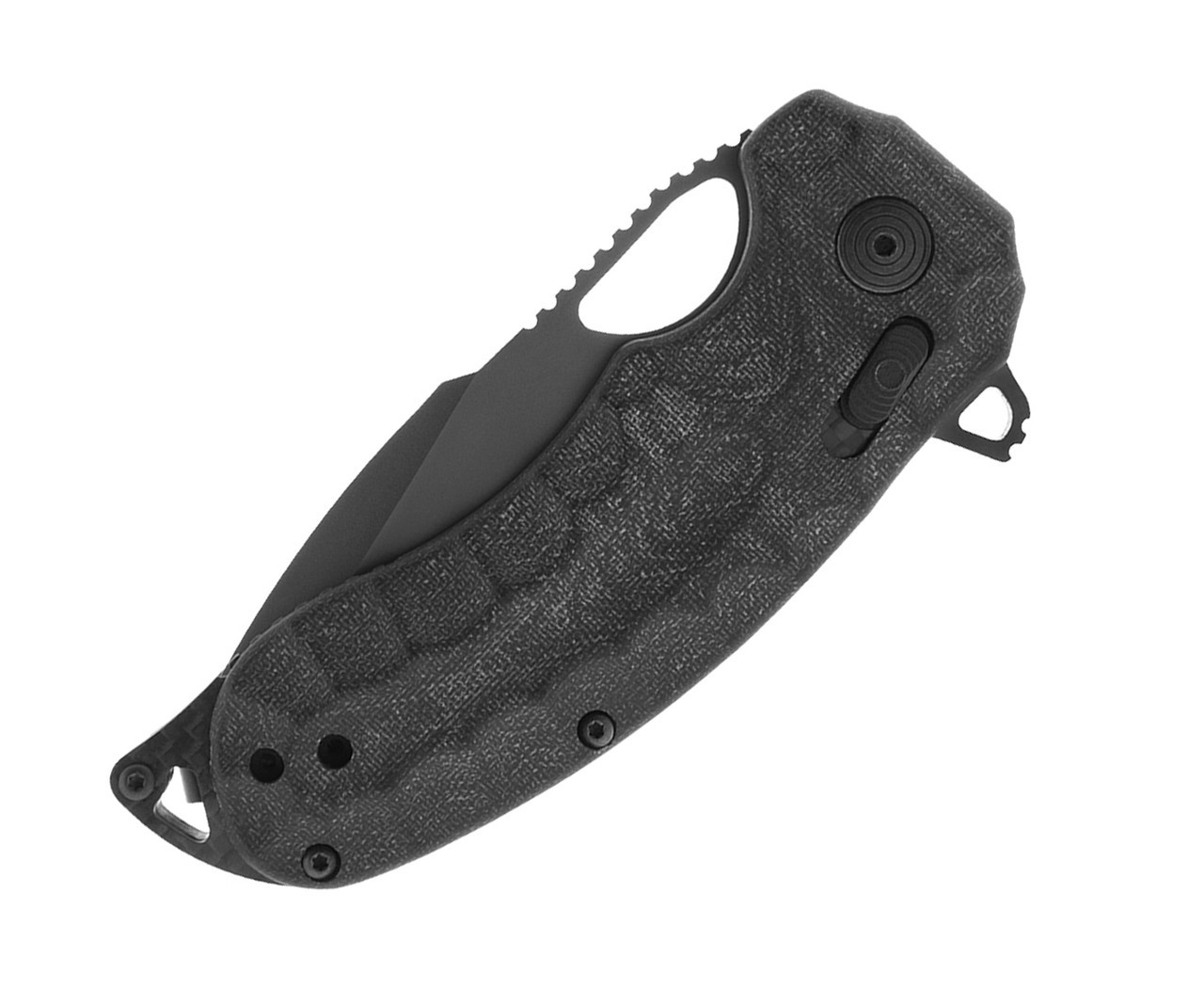 SOG Kiku LTE XR 12270457, 3.03" CTS-XHP Stainless Steel Black Plain Blade, Black Micarta Handles 12-27-04-57