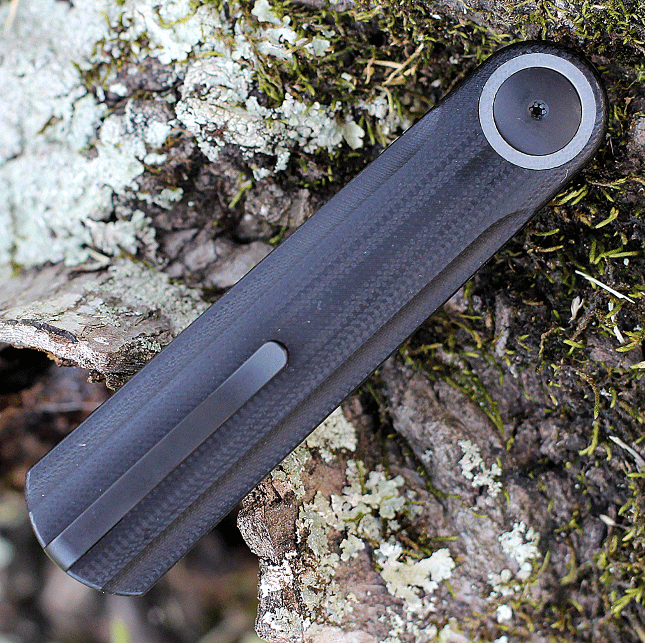 WE Knife Co. Eidolon 19074B-B, 2.87" CPM-20CV Black Stonewashed Dagger Blade, Black G-10 Integral Handles