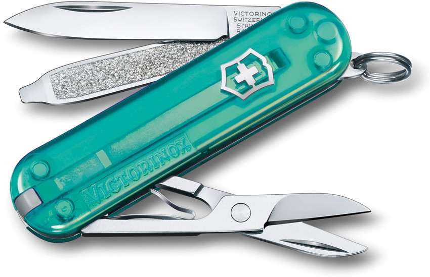 SMP Slide swissスイス製　美品　検）サーパント 無限インフィニティ Victorinox Swiss Army Classic SD Transparent Tropical Surf