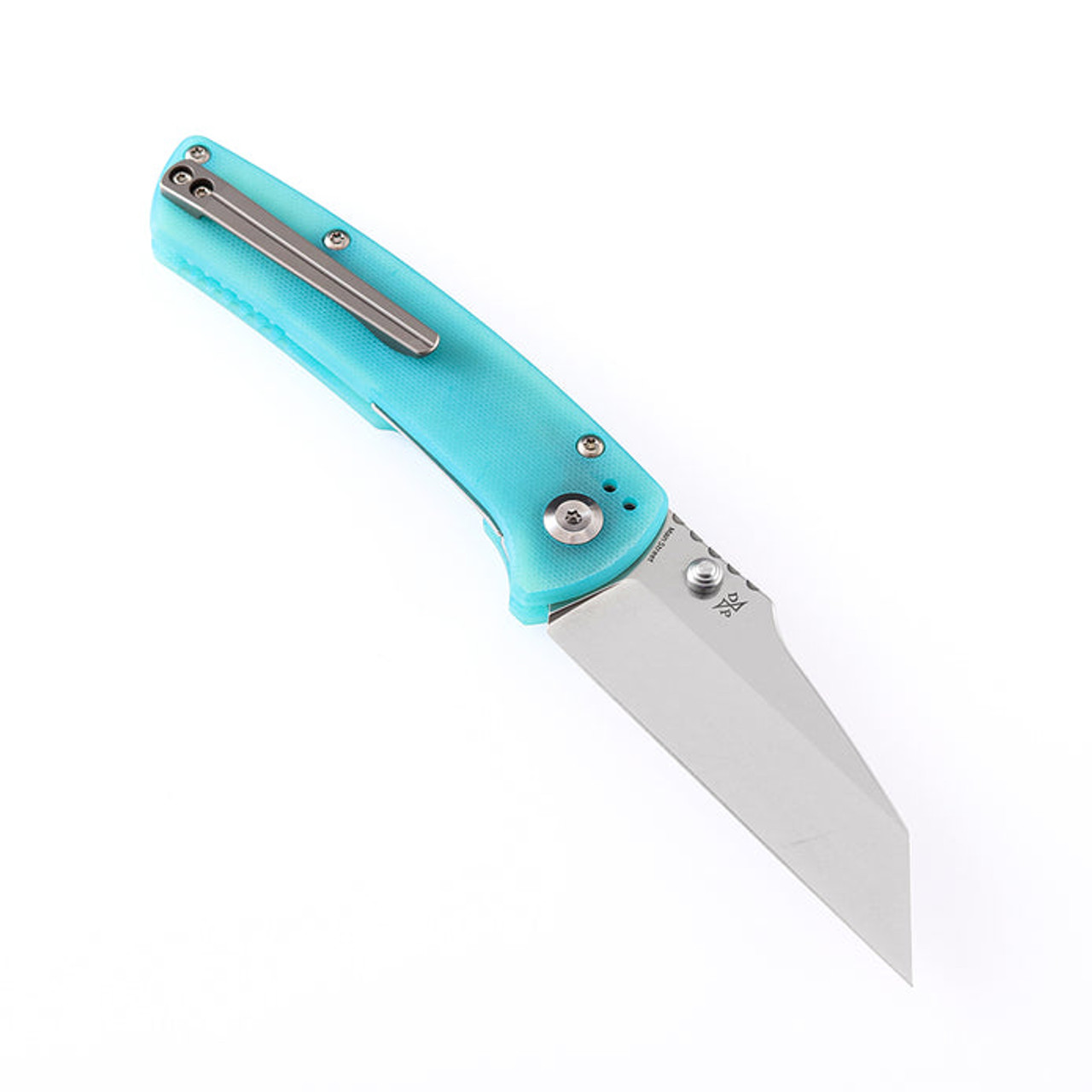 Kansept Main Street (KT1015B4) 3.36" 154CM Satin Wharncliffe Plain Blade, Blue G-10 Handle