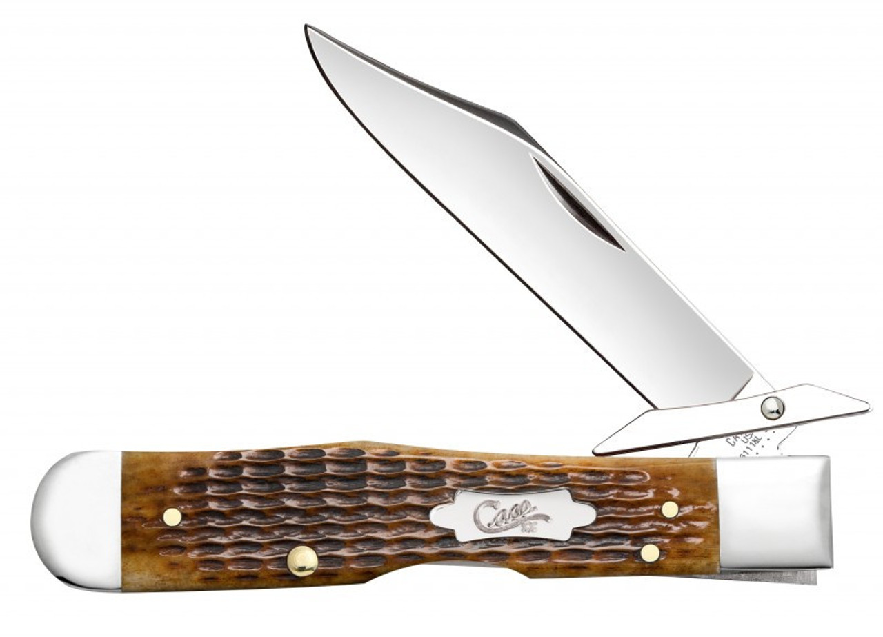 Case Cheetah 52836 Jigged Antique Bone Handle (6111 1/2L SS)