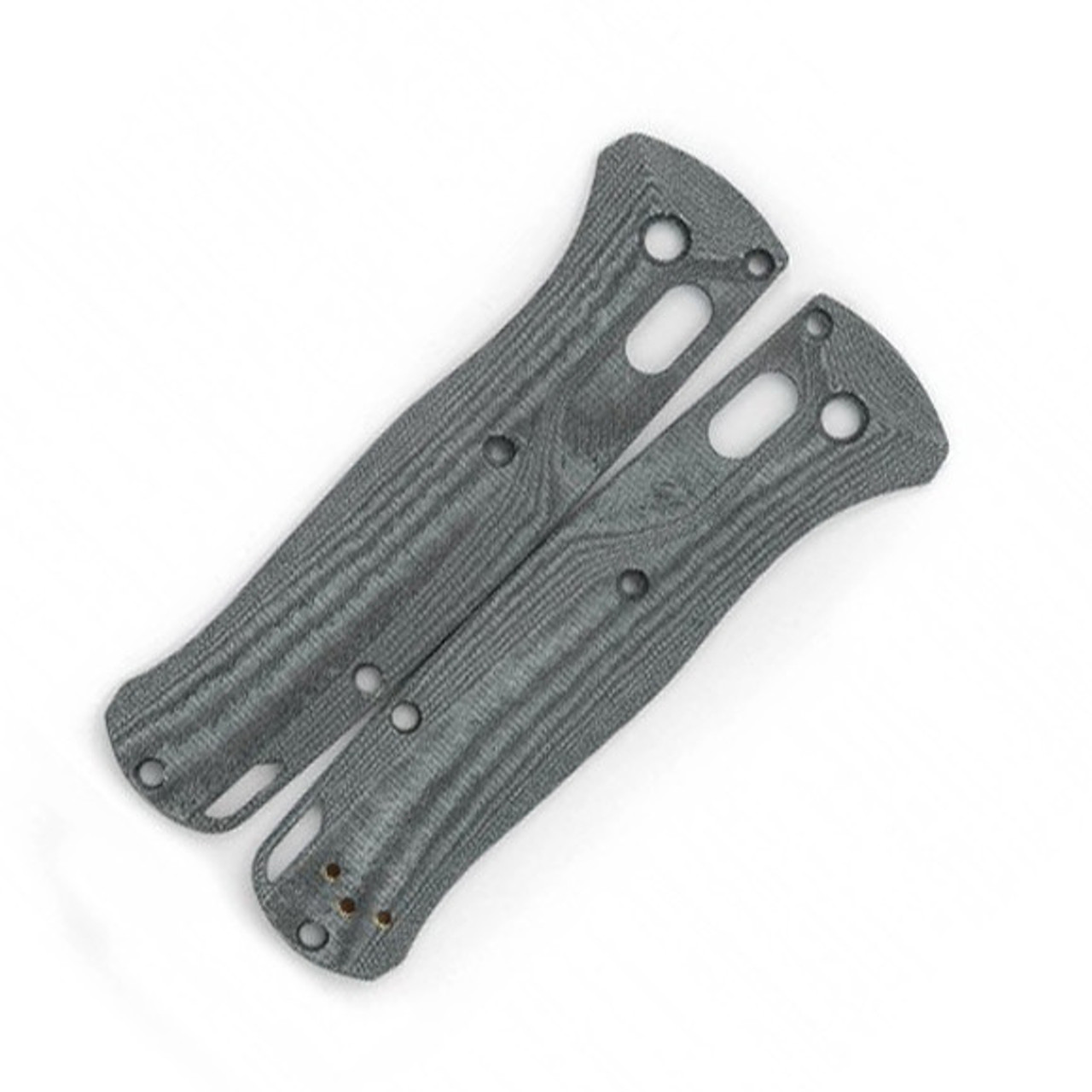 Flytanium Crossfade Black Linen Micarta Scales - for Benchmade Bugout