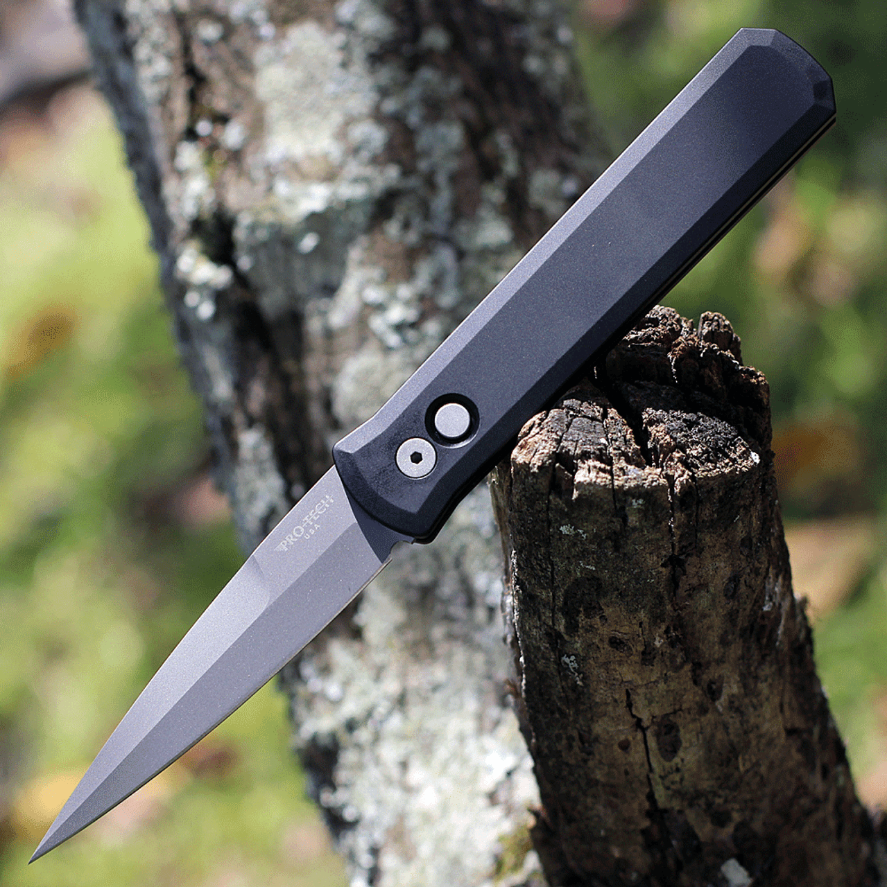 Pro-Tech 920 Godfather Automatic - Black Aluminum (4.0" Bead Blast)