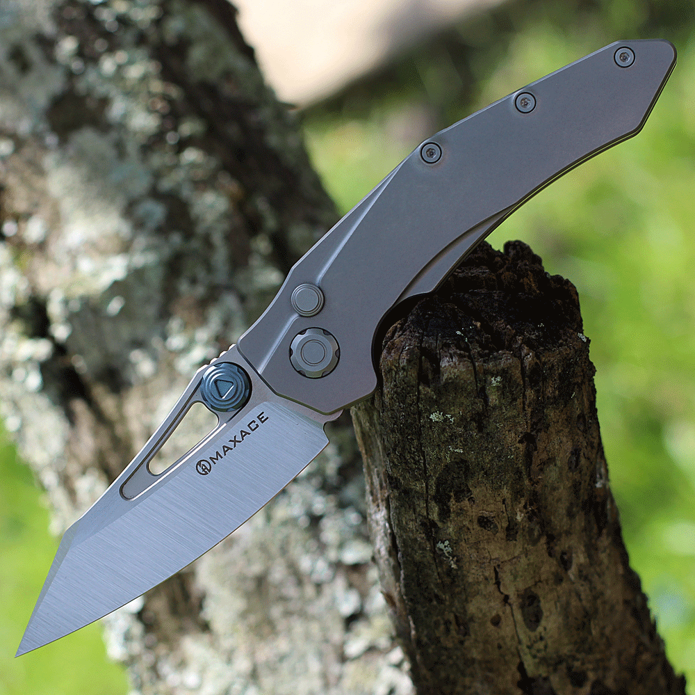 Maxace Knives Babylon - Gray Ti (3.74" Satin) MBB01