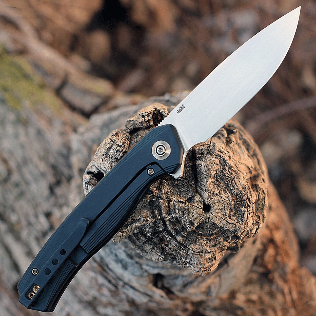 WE Knife Co. Seer - Black Ti (3.48" CPM-20CV) 20015-1 Limited Edition