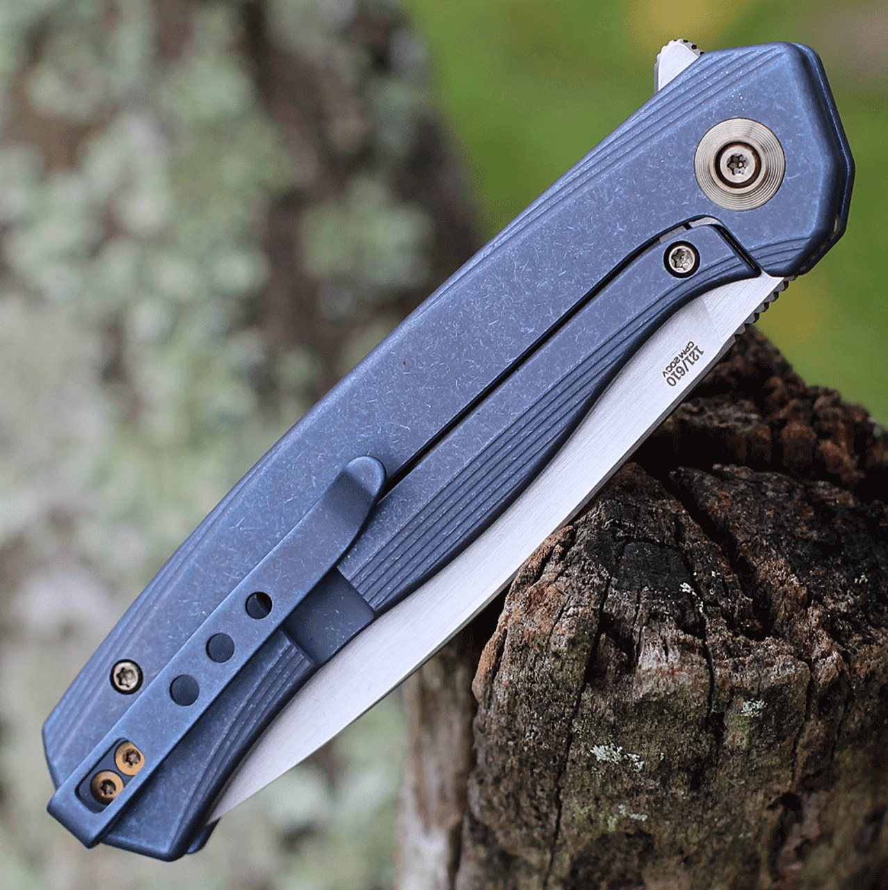 WE Knife Co. Seer - Blue Ti (3.48" CPM-20CV) 20015-2 Limited Edition