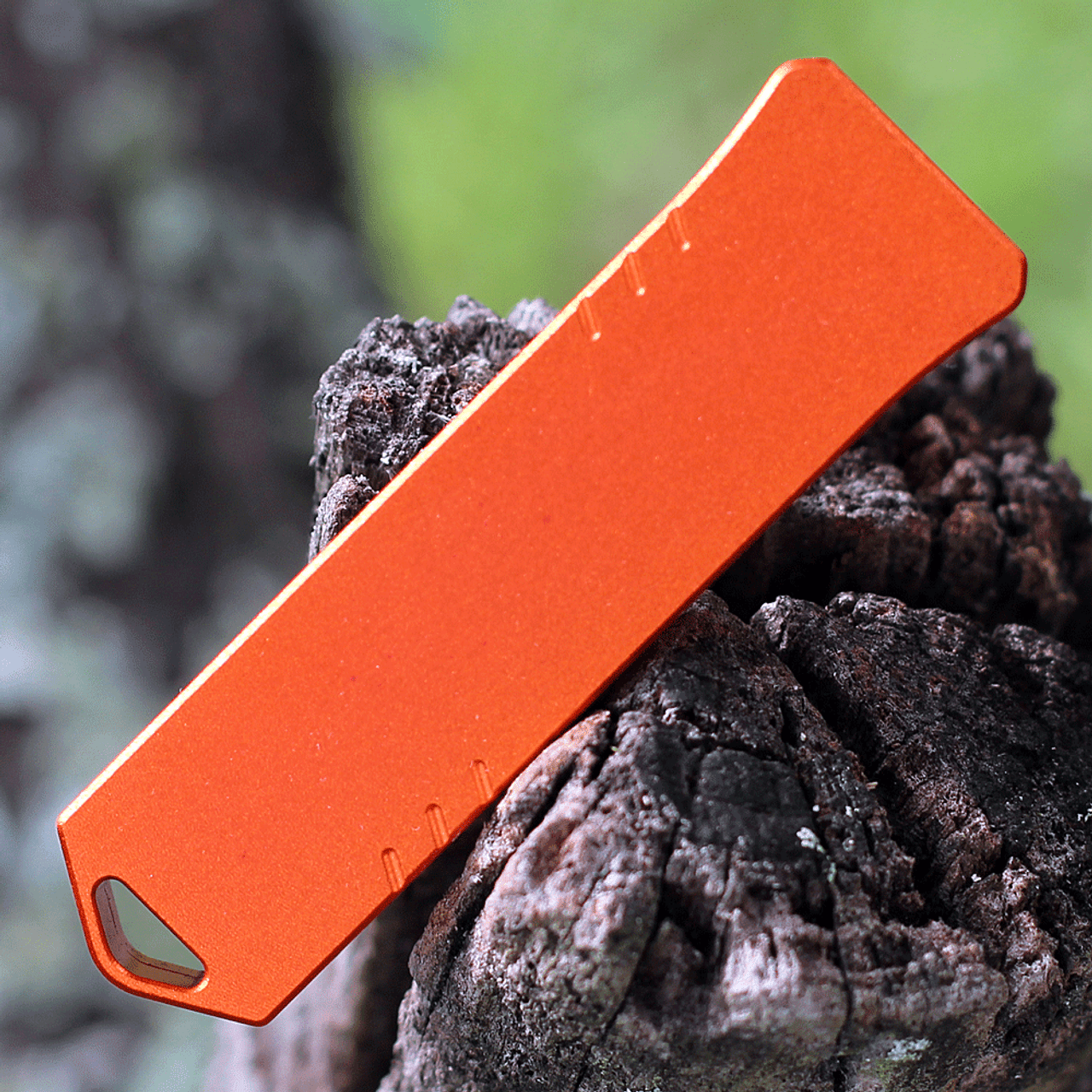 Boker Plus USB OTF (06EX275) 1.77" D2 Blackwashed Drop Point Plain Blade, Burnt Orange Aluminum Handle with Double-Action Thumb Slide