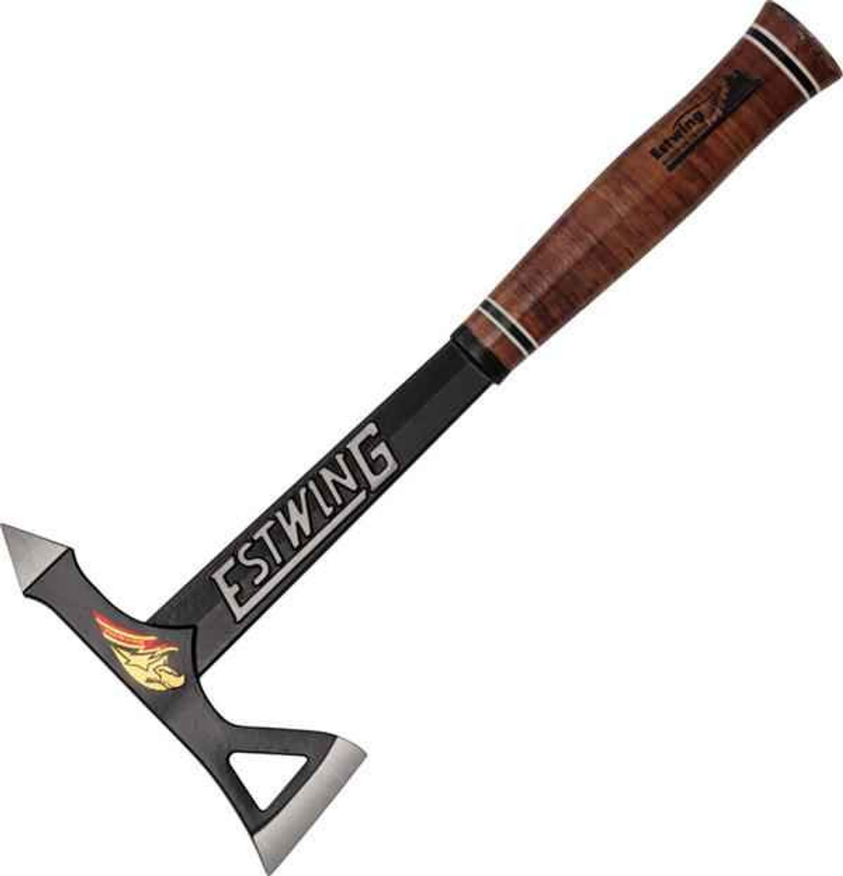 Estwing Black Eagle Leather Grip Tomahawk, 15 1/2" Overall Length